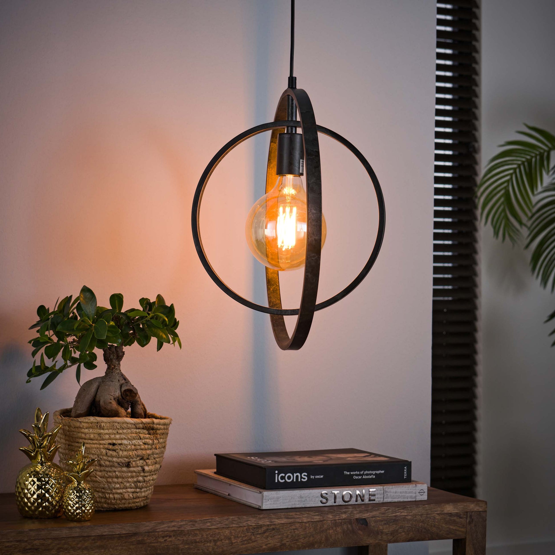 Hanglamp Turn Around 1-lichts / Charcoal – afbeelding 1