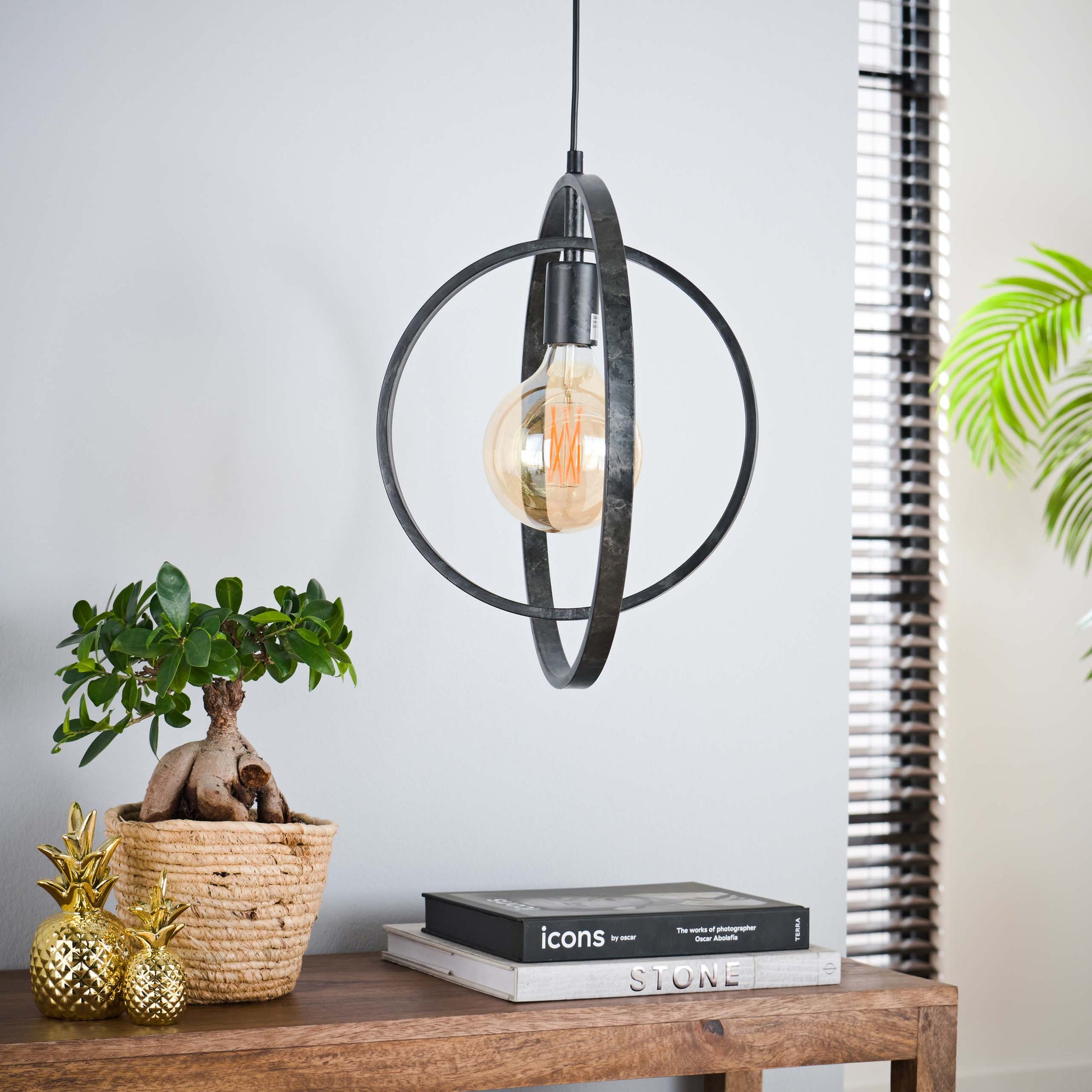 Hanglamp Turn Around 1-lichts / Charcoal – afbeelding 2