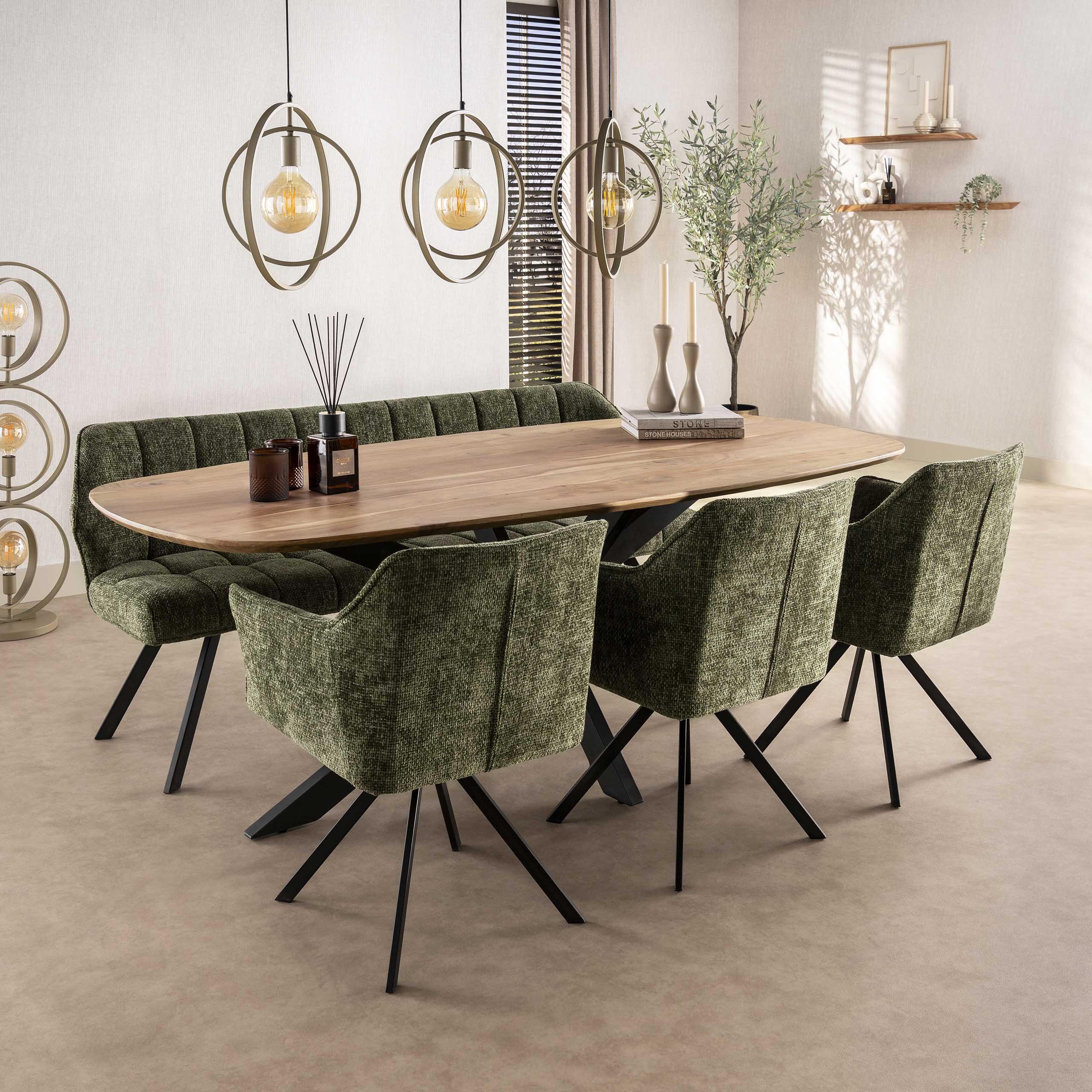 Hanglamp Turn Around 3-lichts / Beige – afbeelding 6