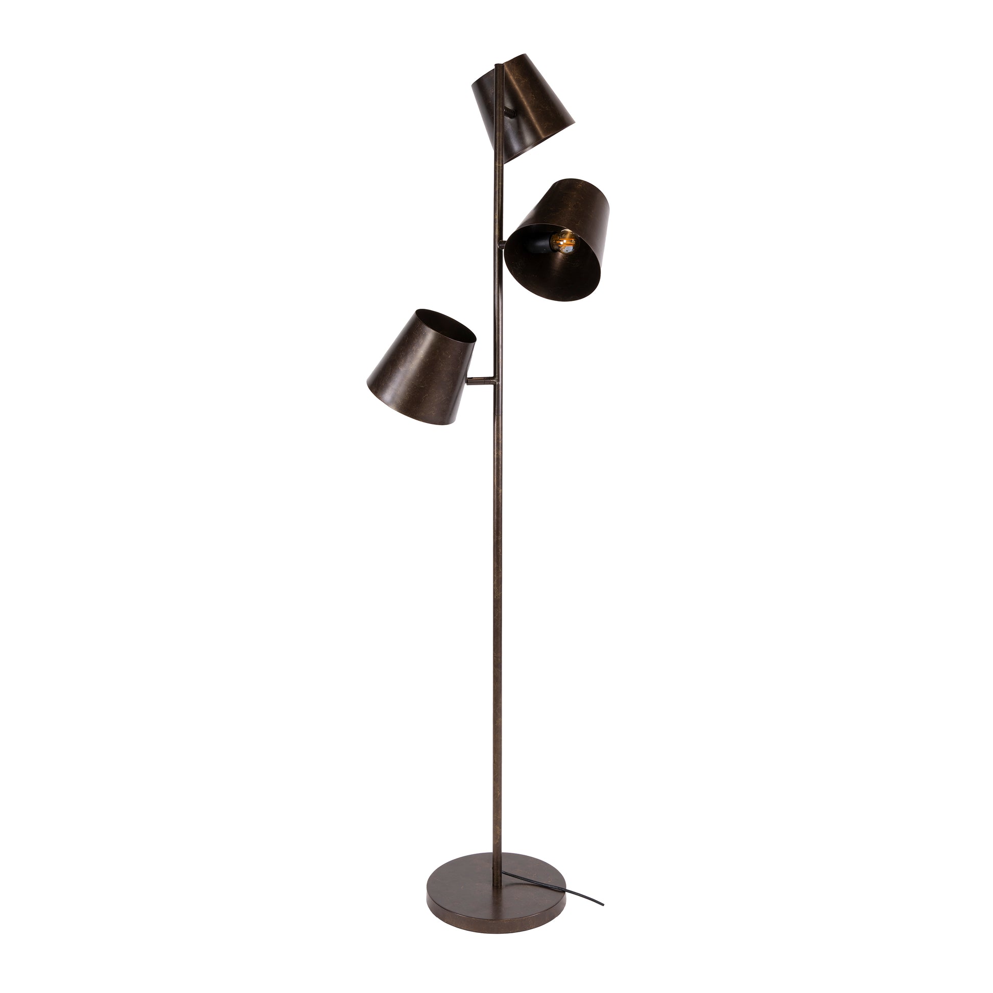 Vloerlamp Kinetic 3-lichts / Urban bruin – afbeelding 4