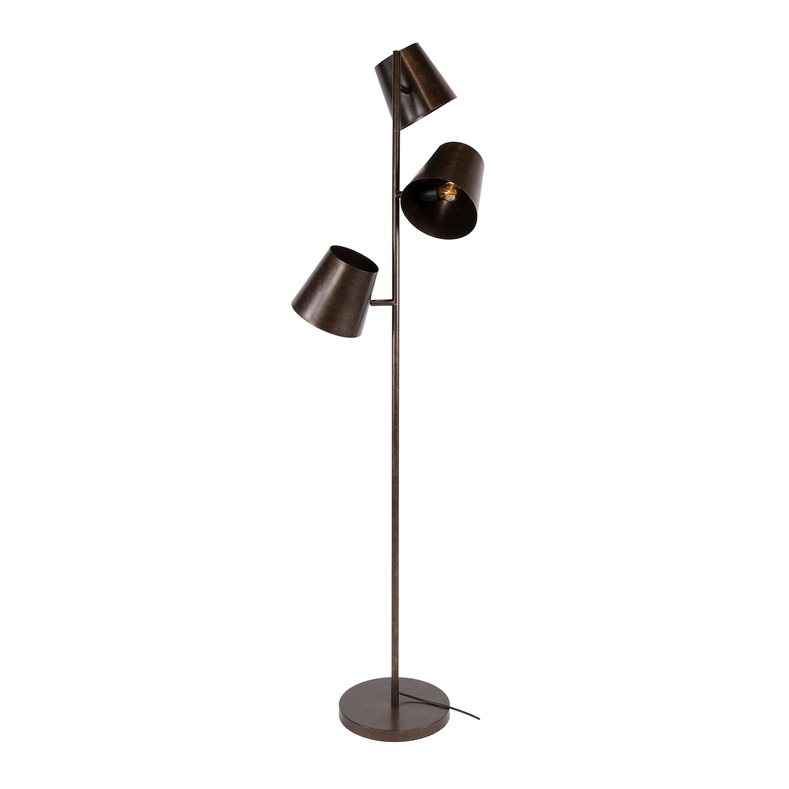 Vloerlamp Kinetic 3-lichts / Urban bruin – afbeelding 4