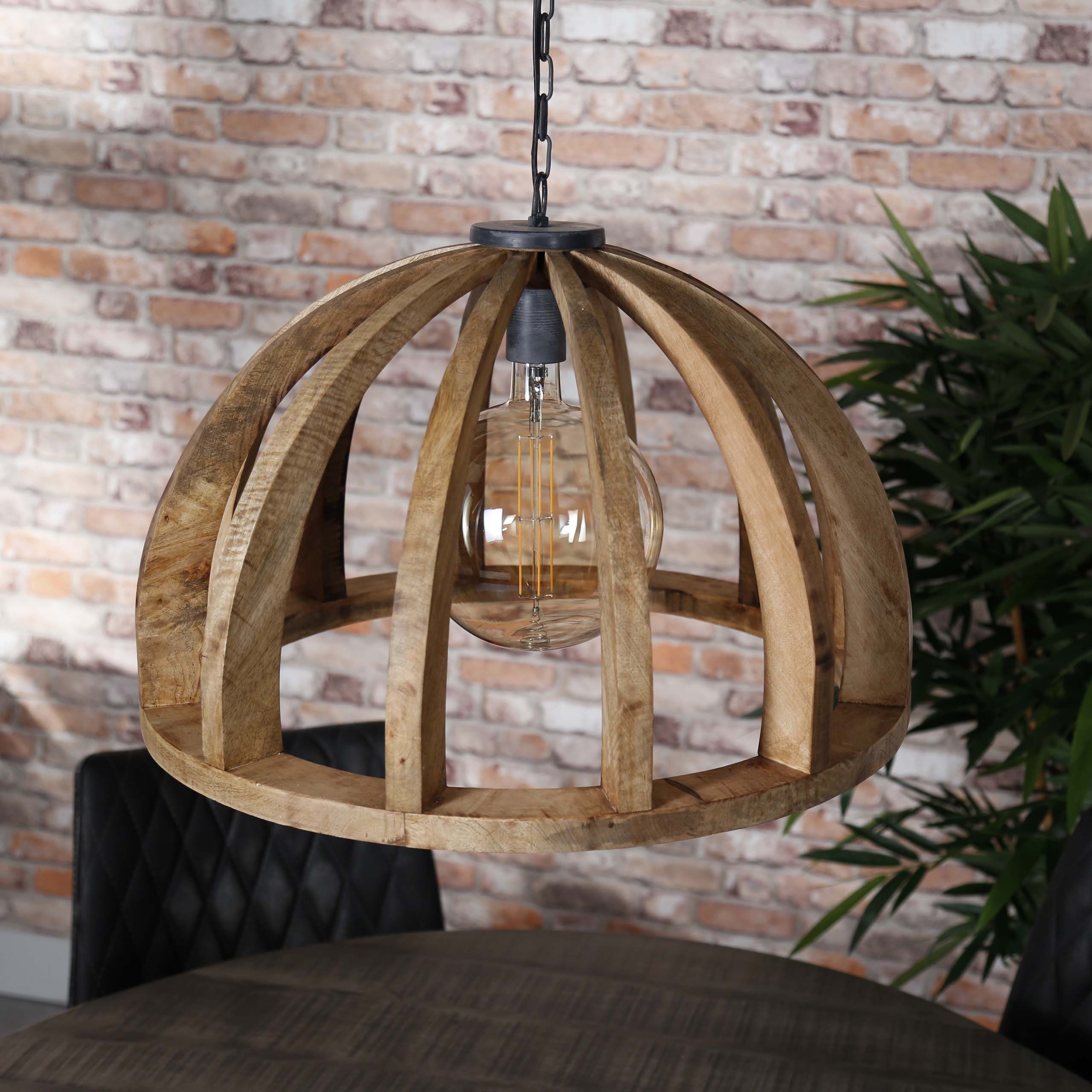Hanglamp Orba 1-lichts Ø60cm / Massief mango – afbeelding 6