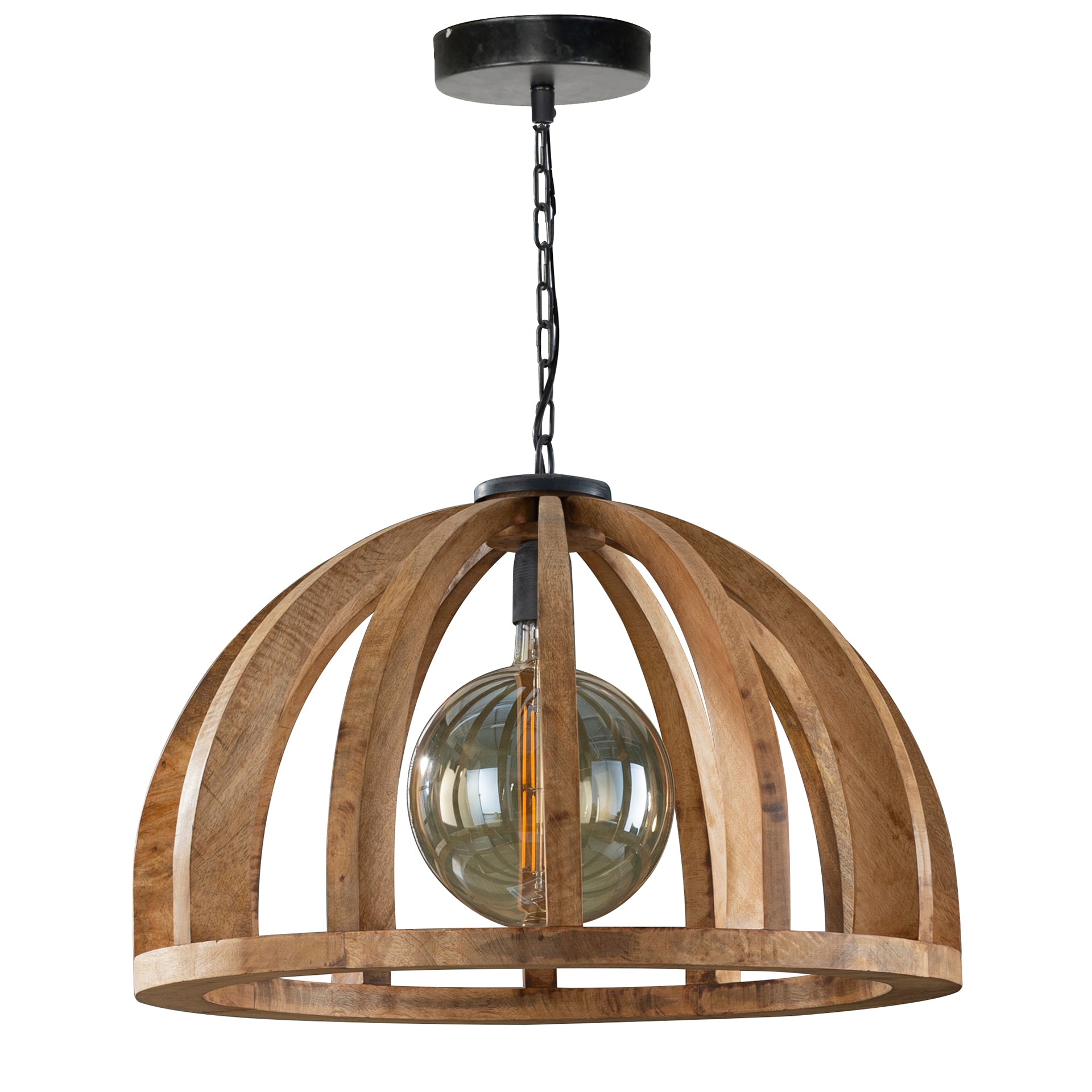Hanglamp Orba 1-lichts Ø60cm / Massief mango – afbeelding 7