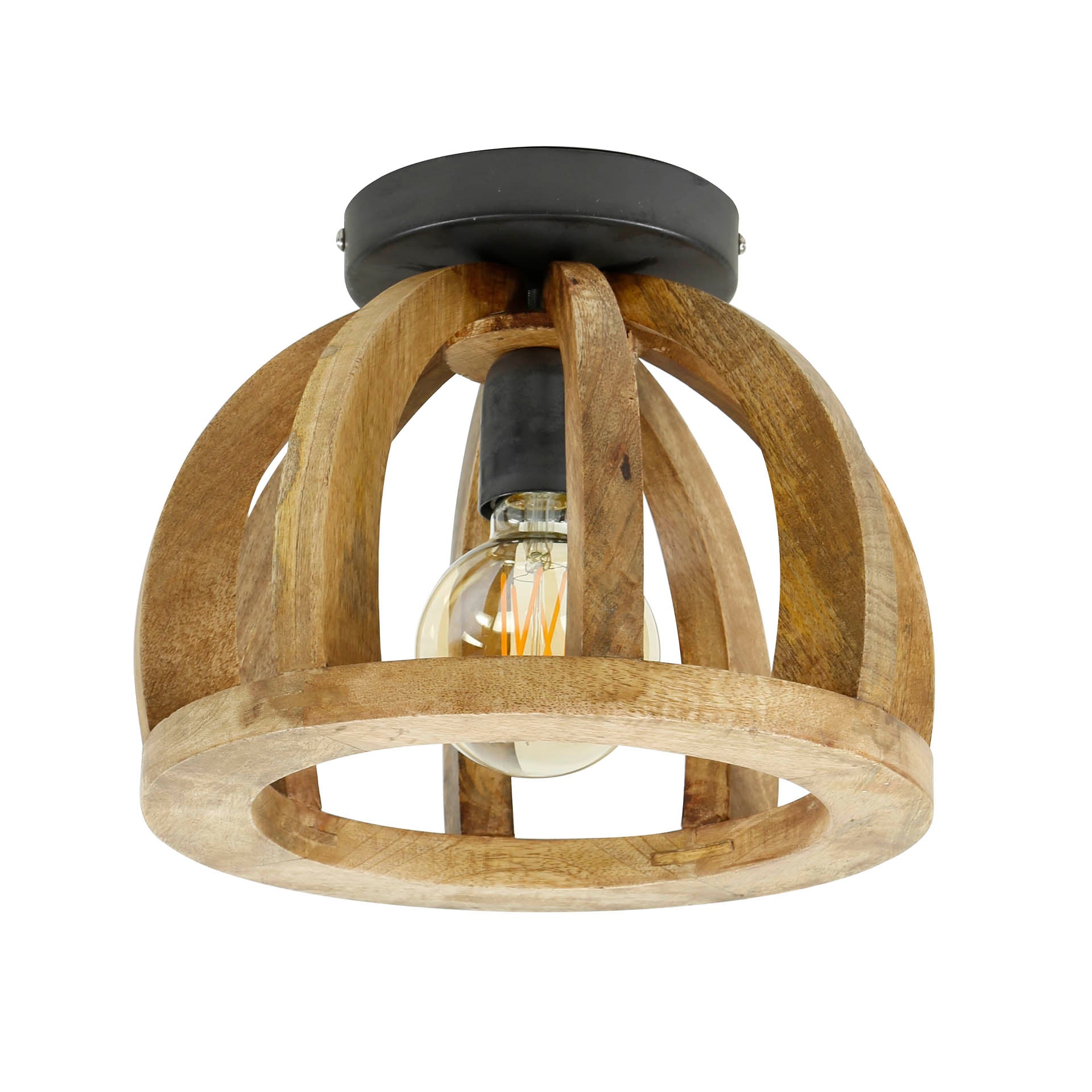 Plafondlamp Orba 1-lichts / Massief mango – afbeelding 3