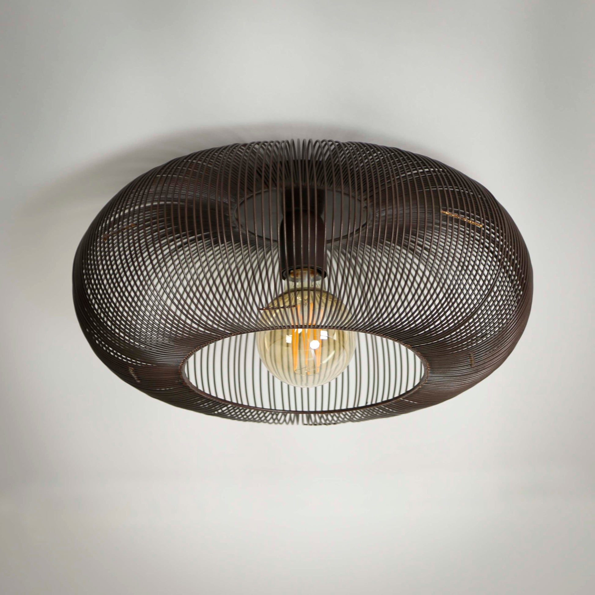 Plafondlamp Copper Twist 1-lichts / Zwart nikkel – afbeelding 2