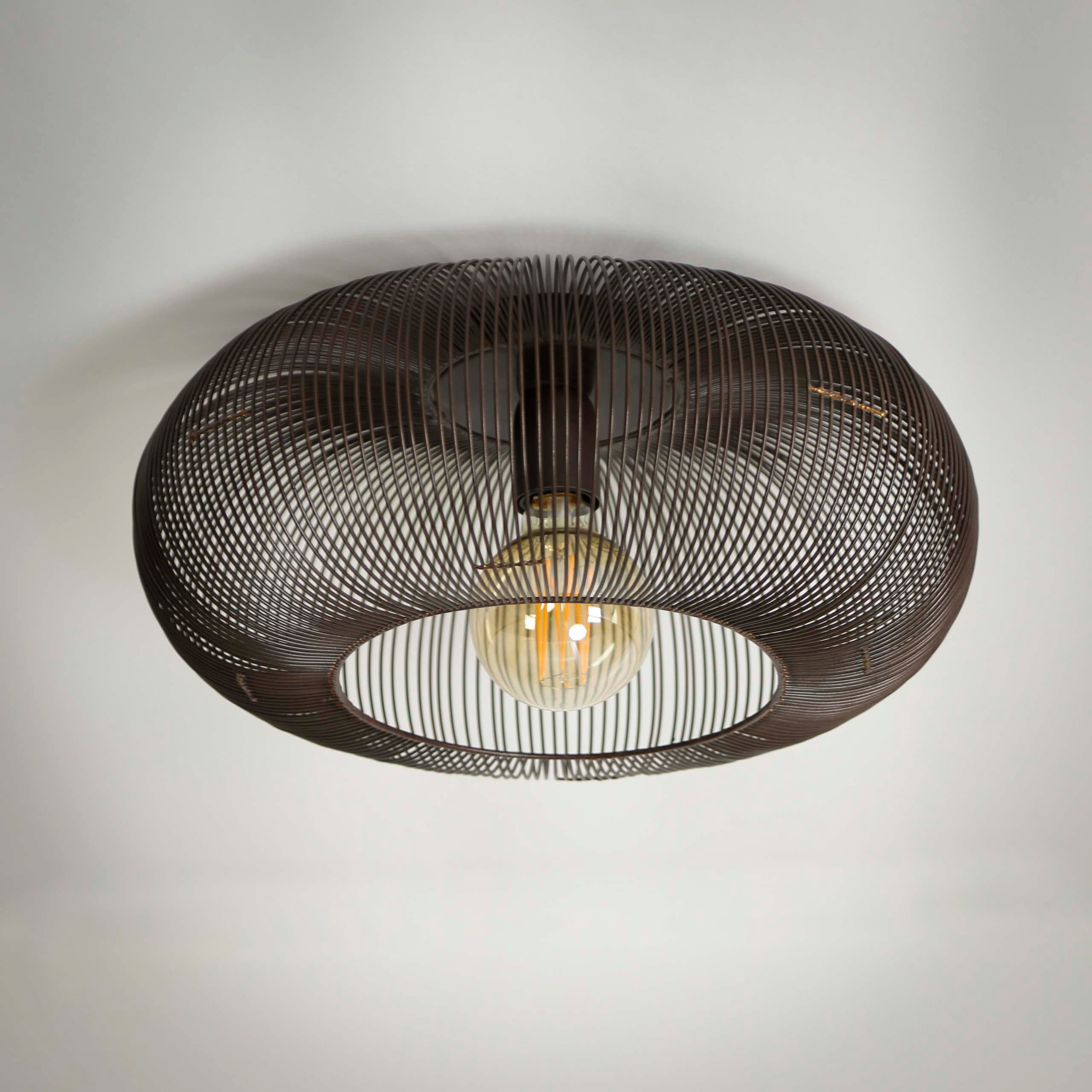 Plafondlamp Copper Twist 1-lichts / Zwart nikkel – afbeelding 2