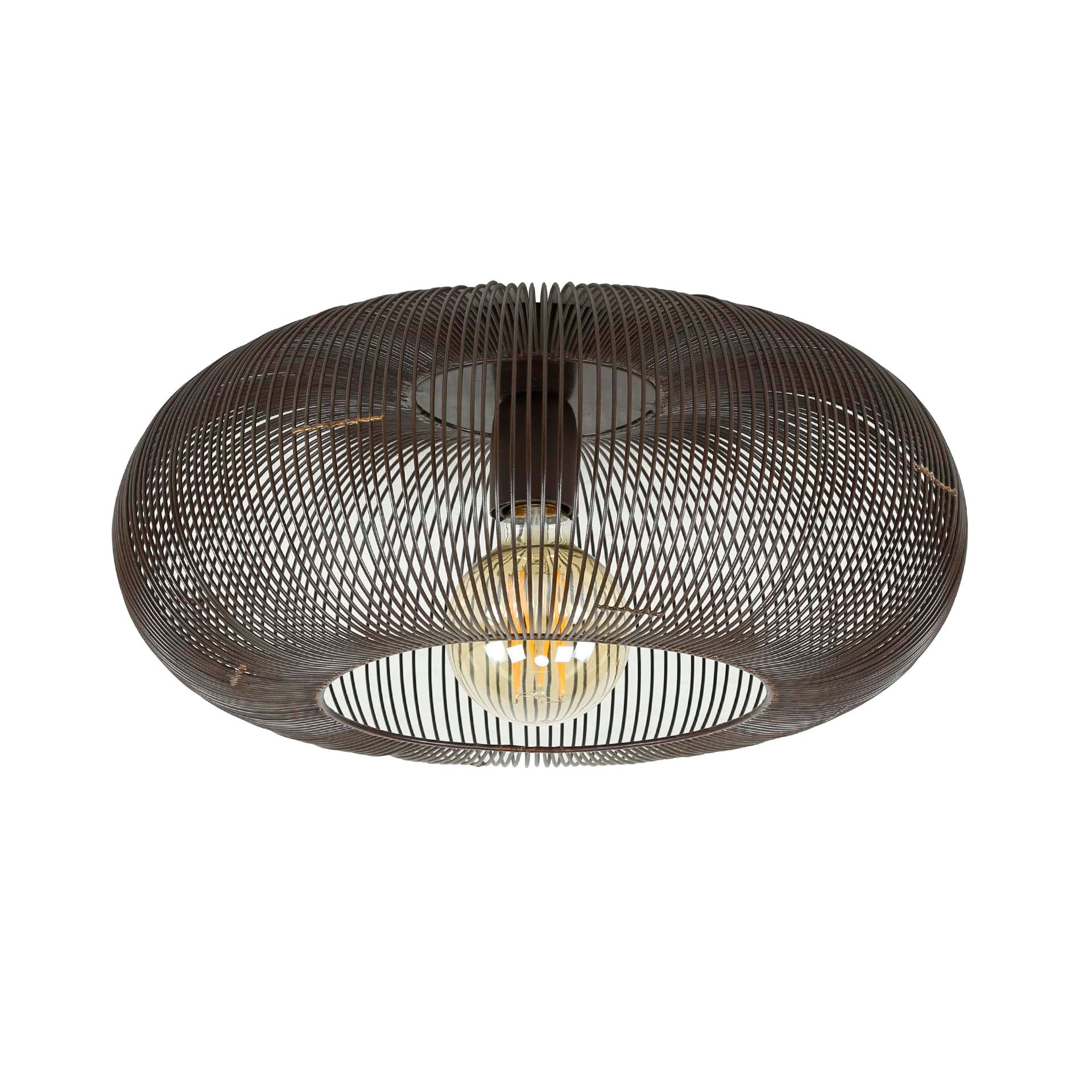 Plafondlamp Copper Twist 1-lichts / Zwart nikkel – afbeelding 3