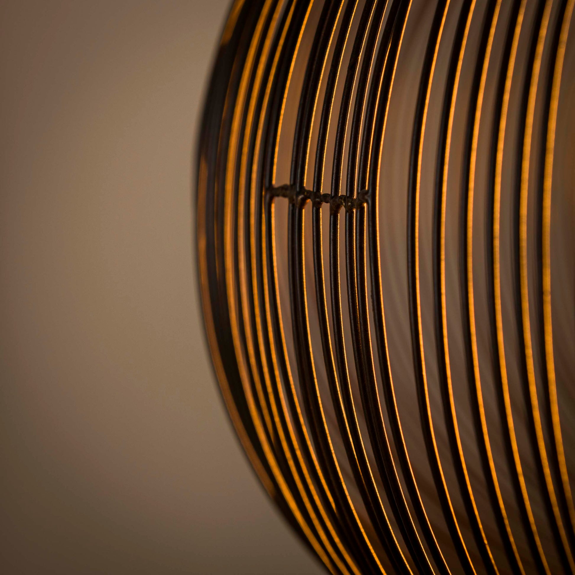 Hanglamp Copper Twist 1-lichts Ø70cm / Zwart nikkel – afbeelding 3