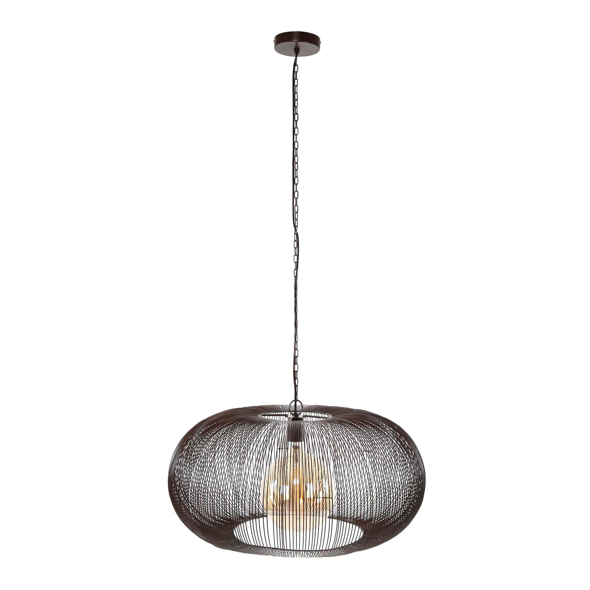 Hanglamp Copper Twist 1-lichts Ø70cm / Zwart nikkel – afbeelding 5