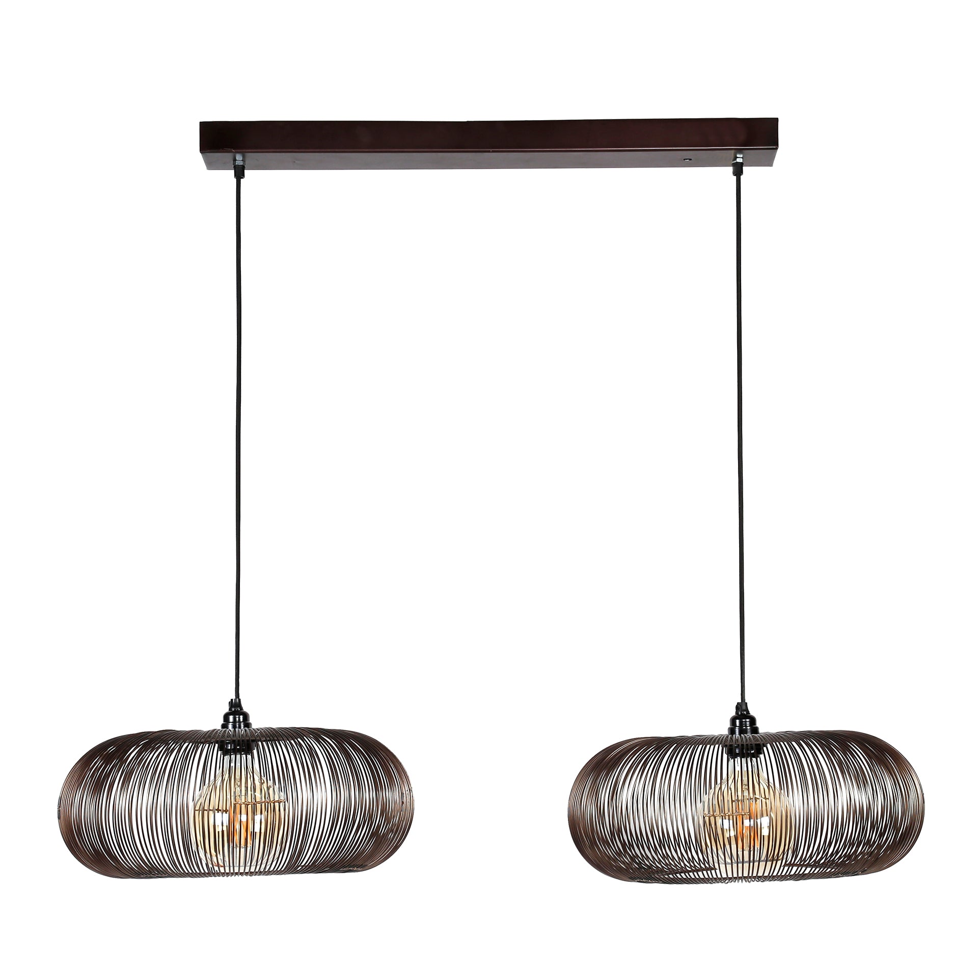 Hanglamp Copper Twist 2-lichts / Zwart nikkel – afbeelding 3