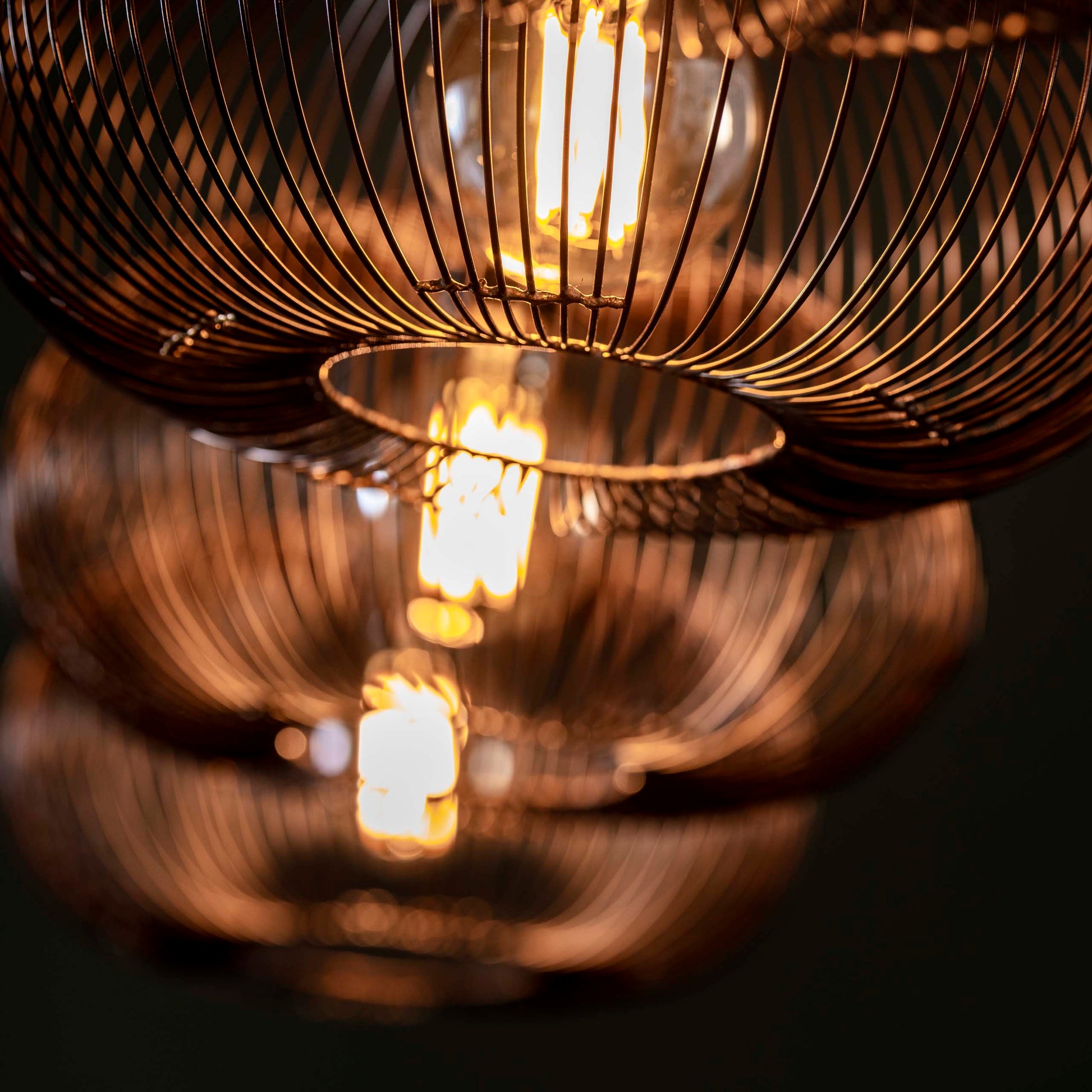 Hanglamp Copper Twist 4-lichts / Zwart nikkel – afbeelding 3