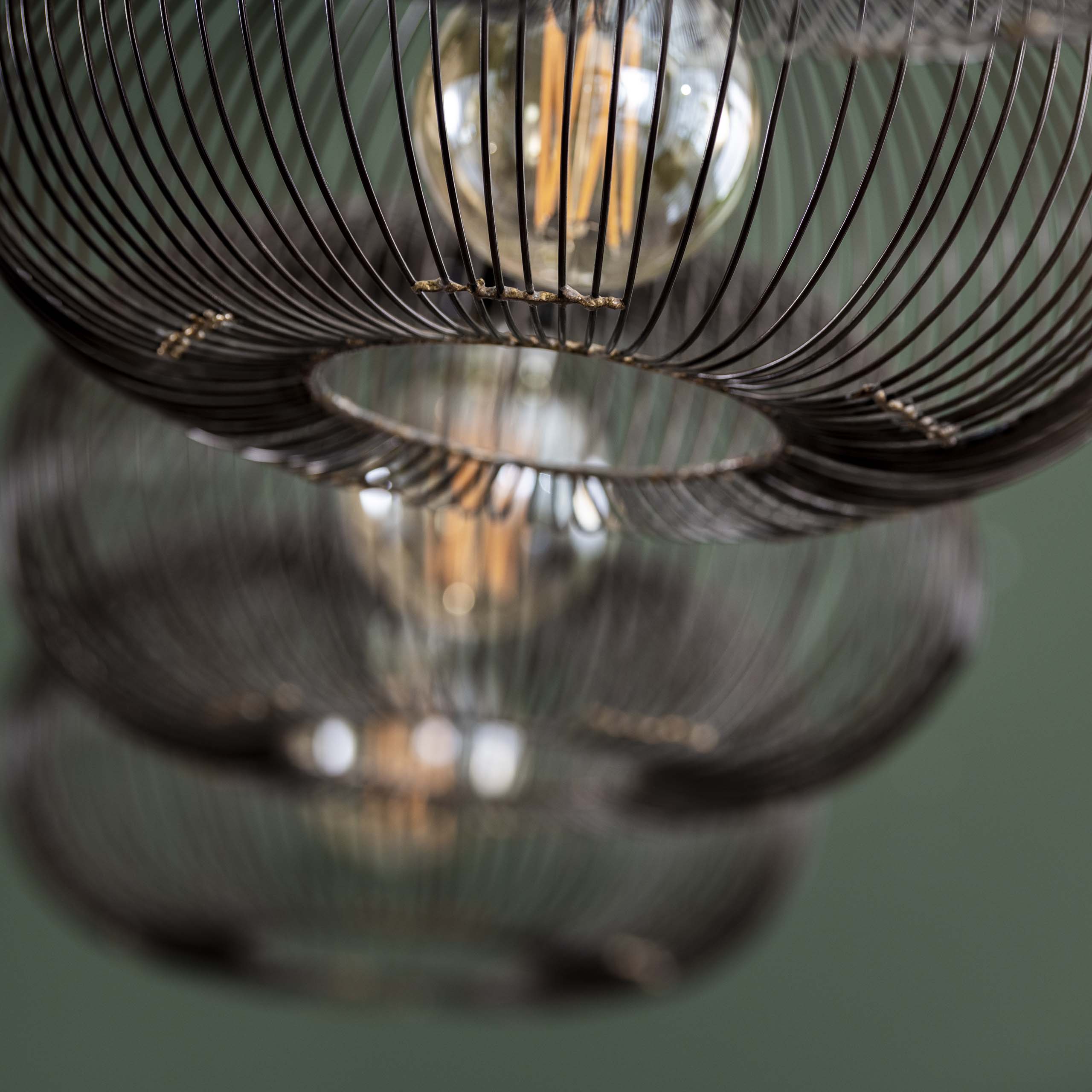 Hanglamp Copper Twist 4-lichts / Zwart nikkel – afbeelding 4