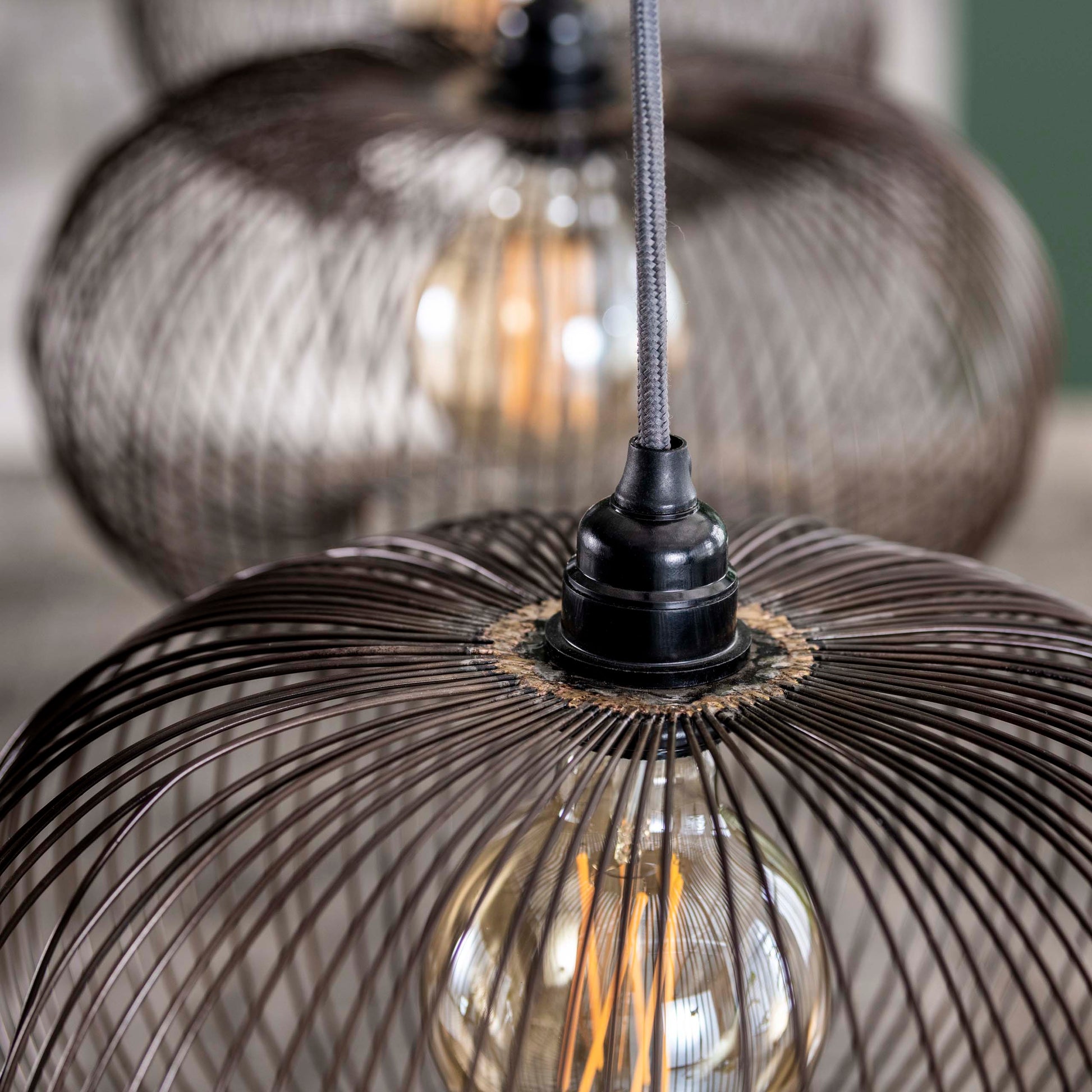 Hanglamp Copper Twist 4-lichts / Zwart nikkel – afbeelding 5