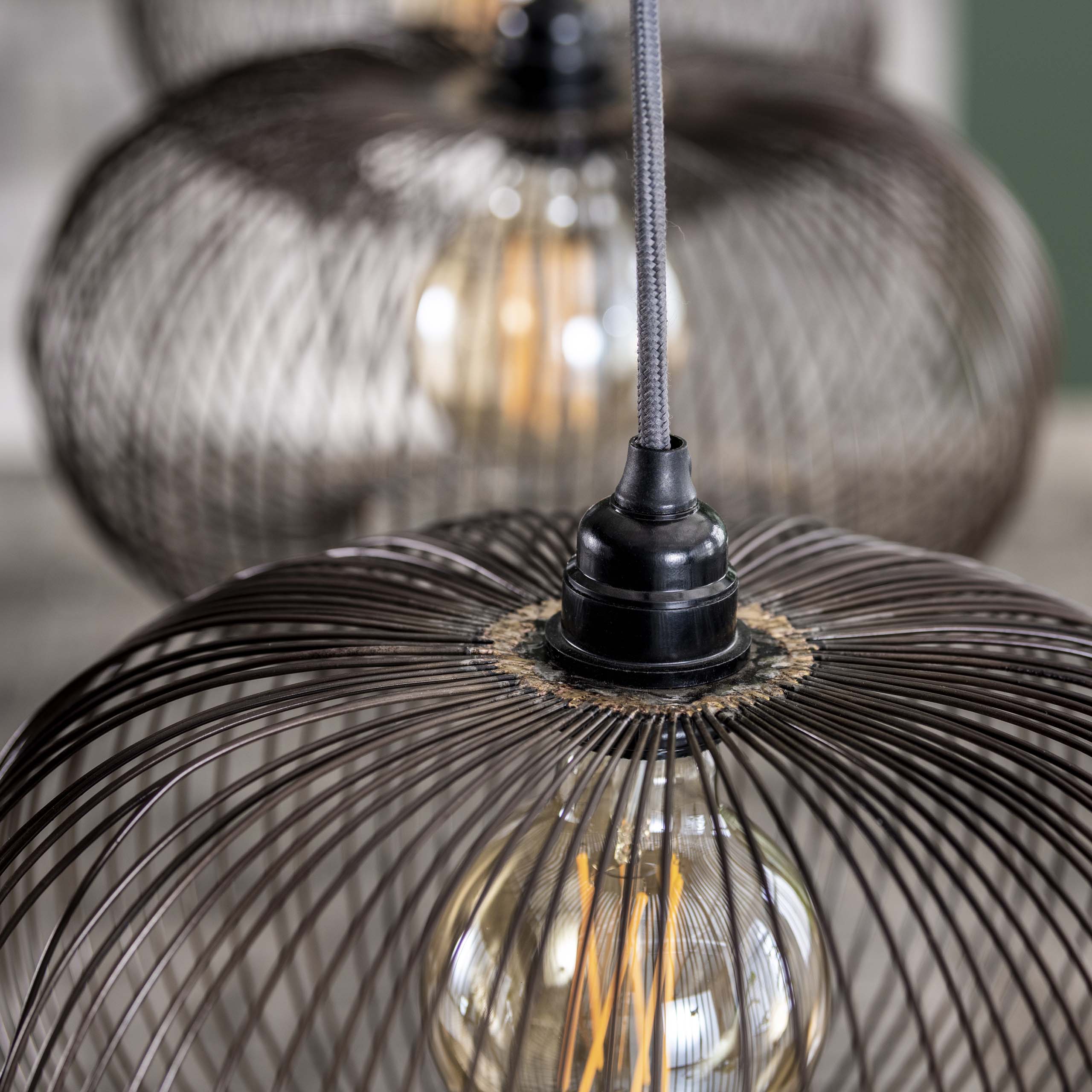 Hanglamp Copper Twist 4-lichts / Zwart nikkel – afbeelding 5