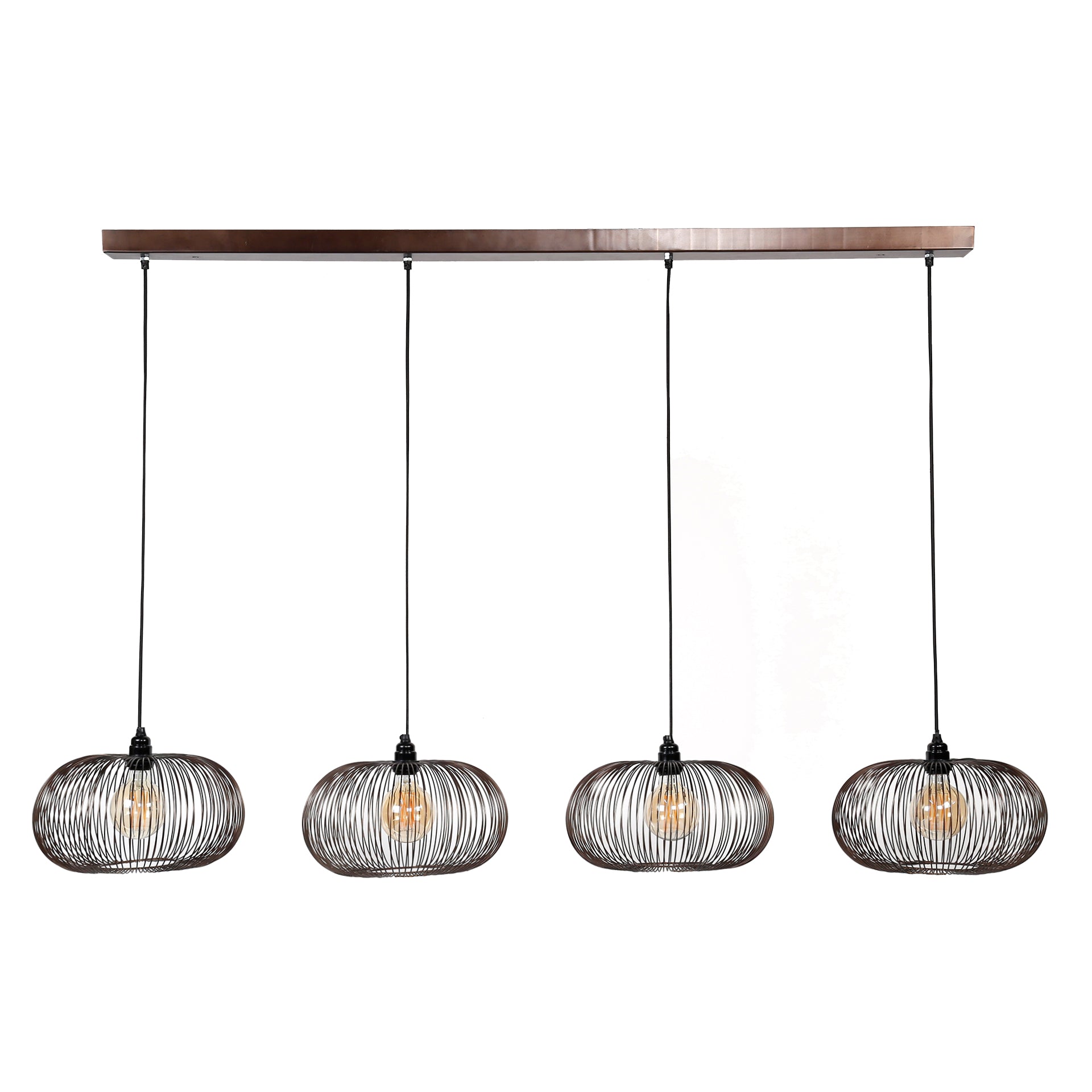 Hanglamp Copper Twist 4-lichts / Zwart nikkel – afbeelding 6