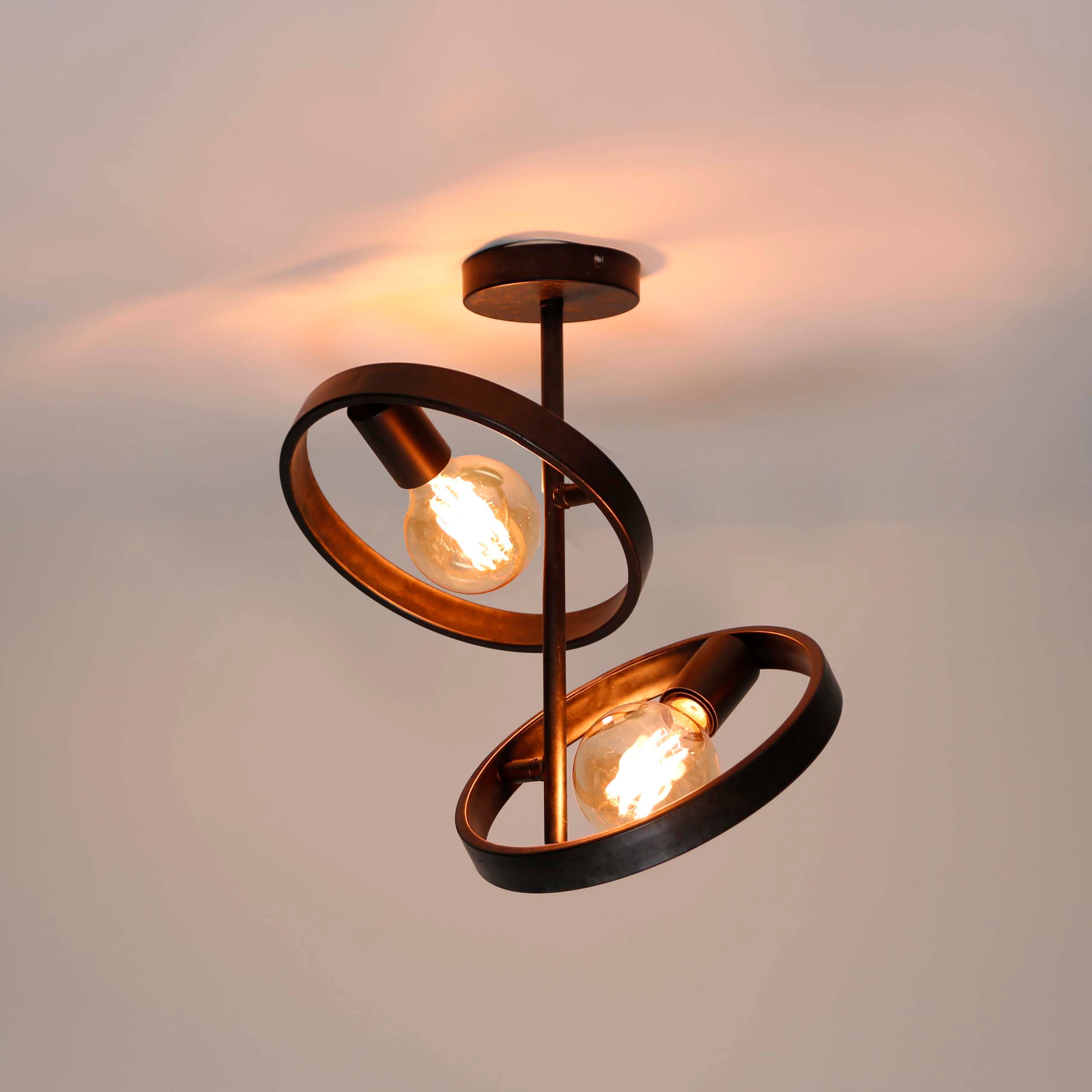 Plafondlamp Hover 2-lichts / Charcoal – afbeelding 1