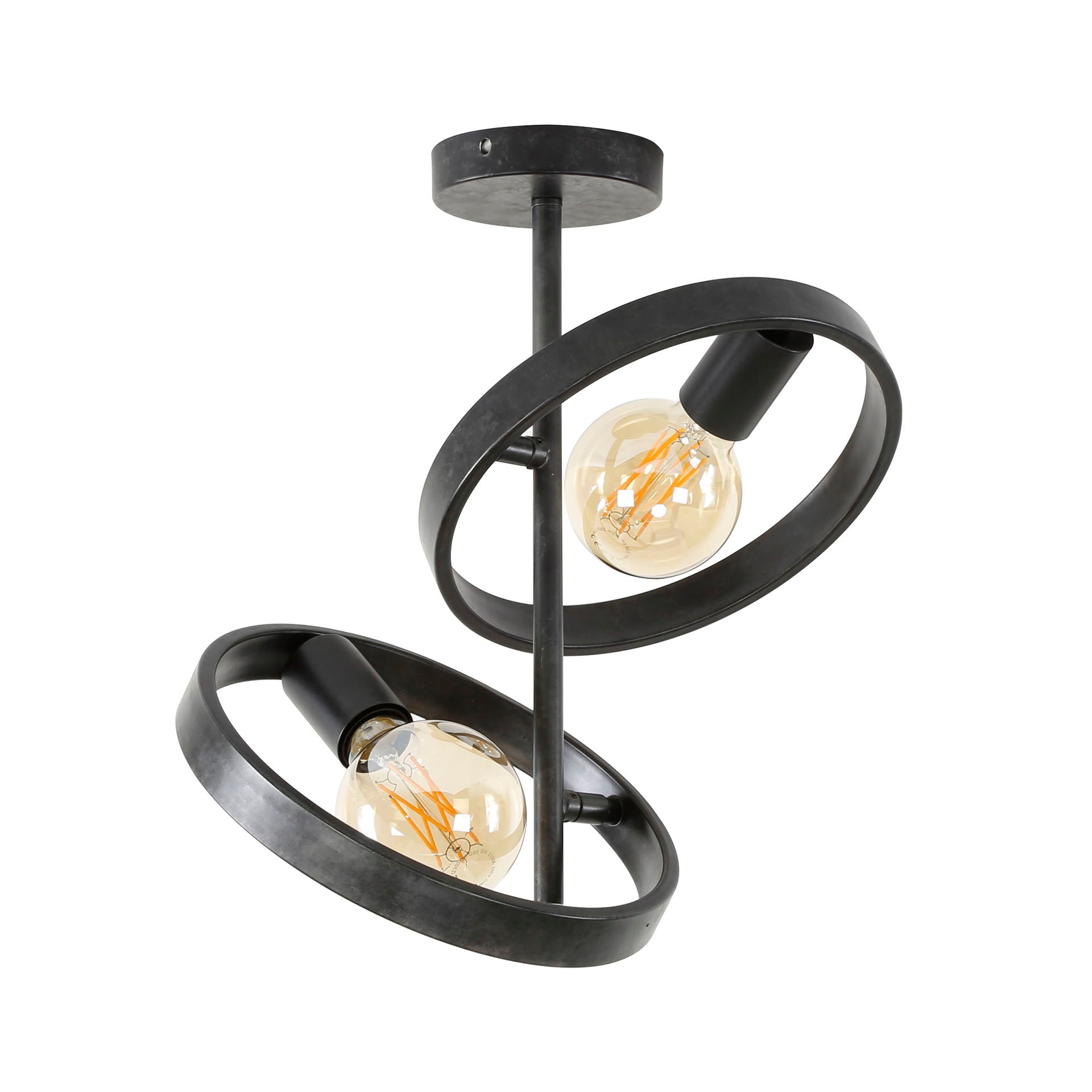 Plafondlamp Hover 2-lichts / Charcoal – afbeelding 2