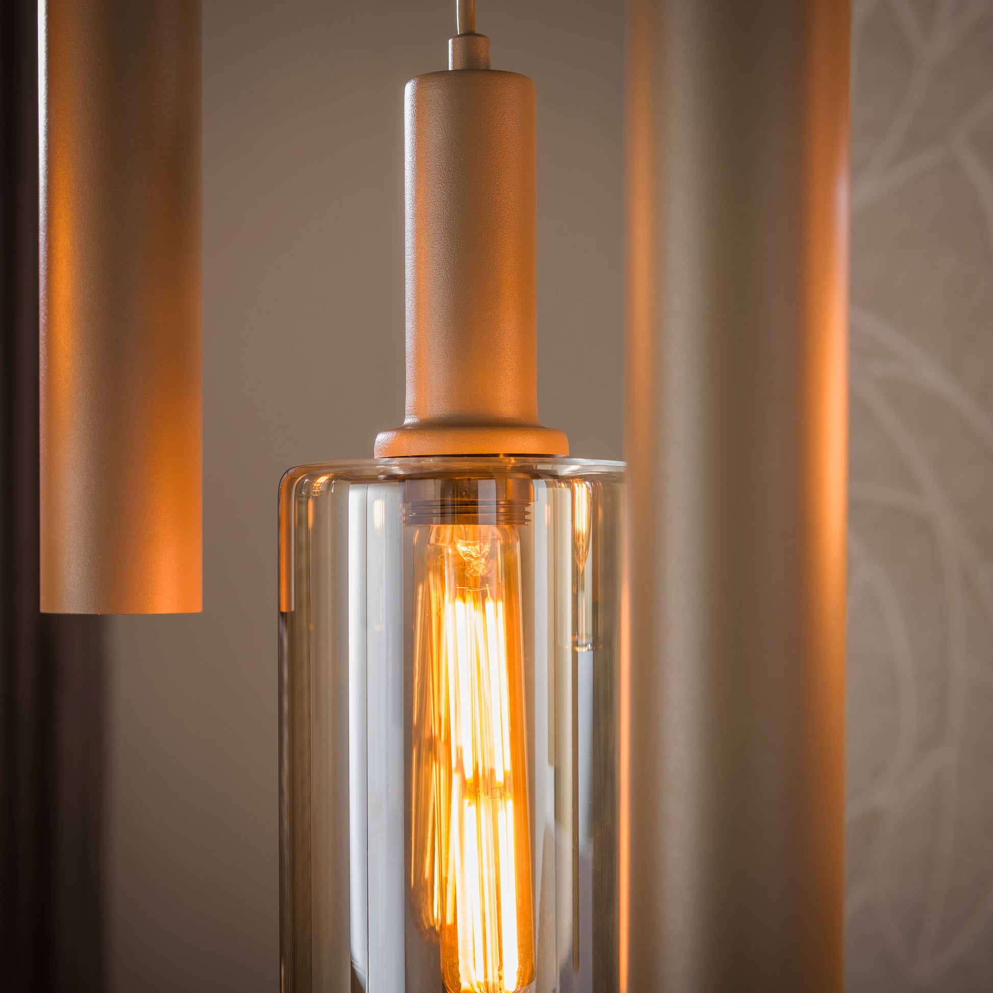 Hanglamp Sepiora 5+4-lichts / Beige – afbeelding 3