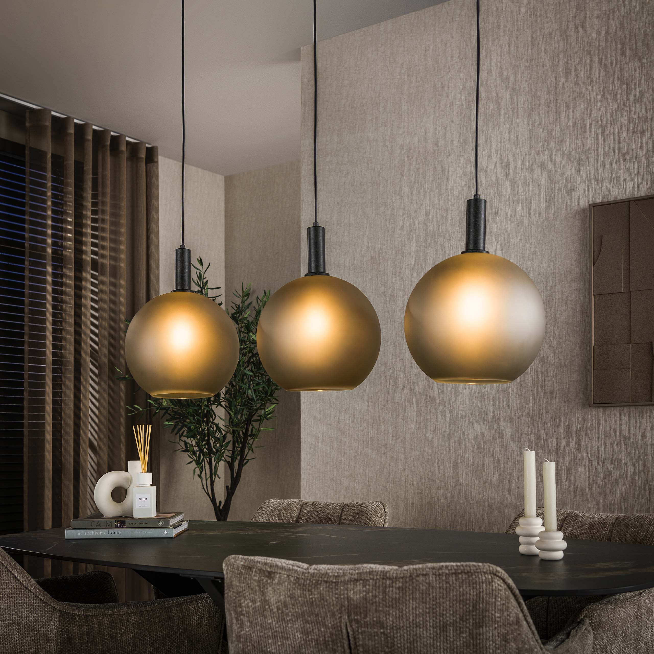 Hanglamp Bubble Frosted 3-lichts / Frosted grijs – afbeelding 1