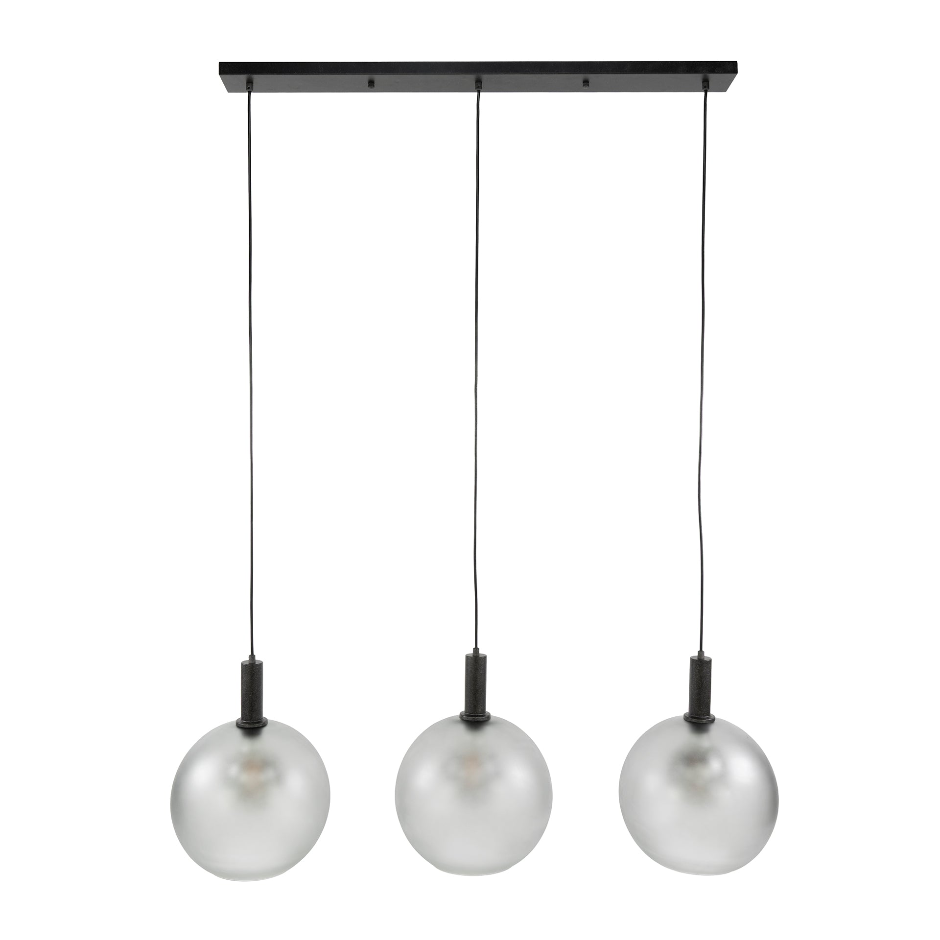 Hanglamp Bubble Frosted 3-lichts / Frosted grijs – afbeelding 3