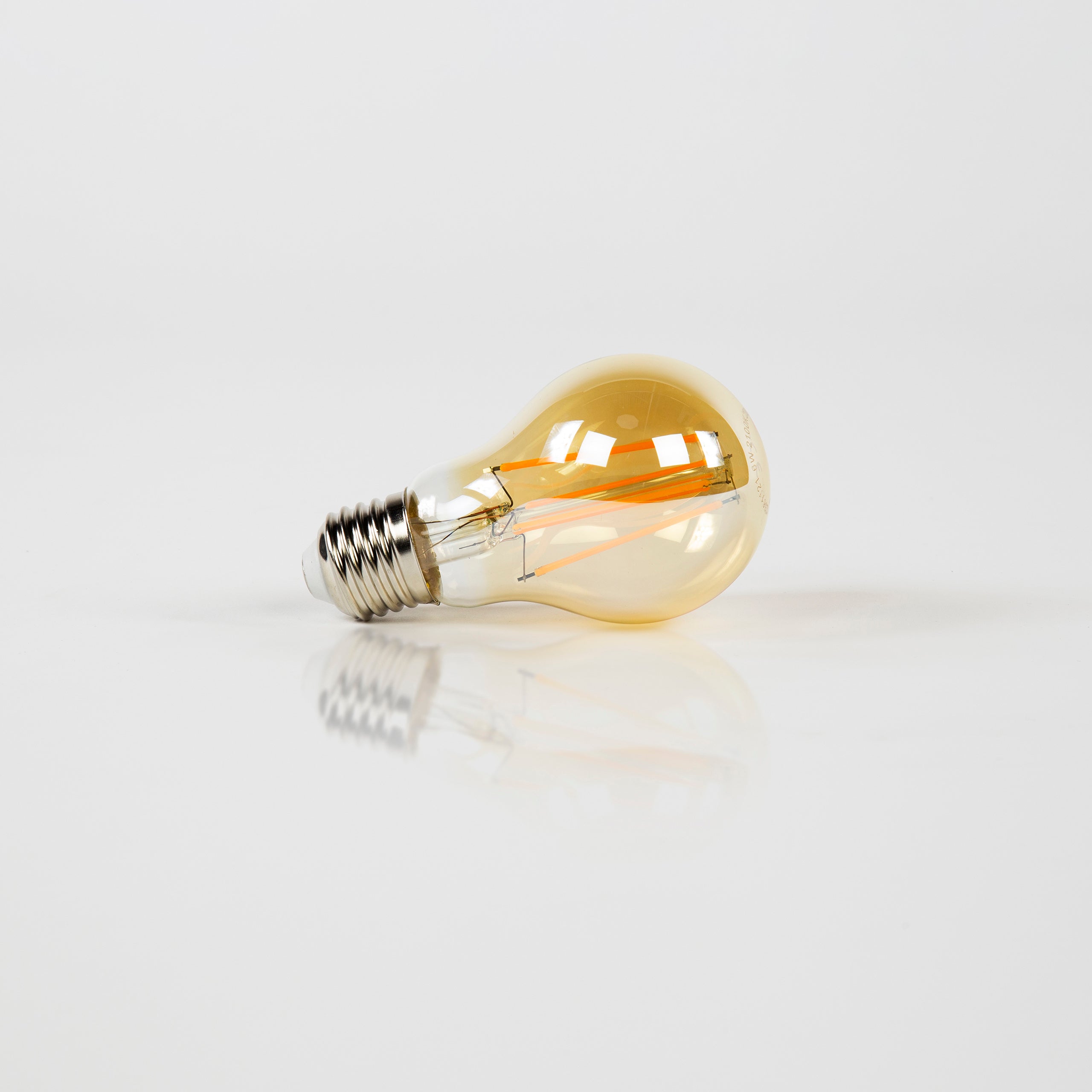 Lichtbron LED [A60] filament peer / Amber glas – afbeelding 1