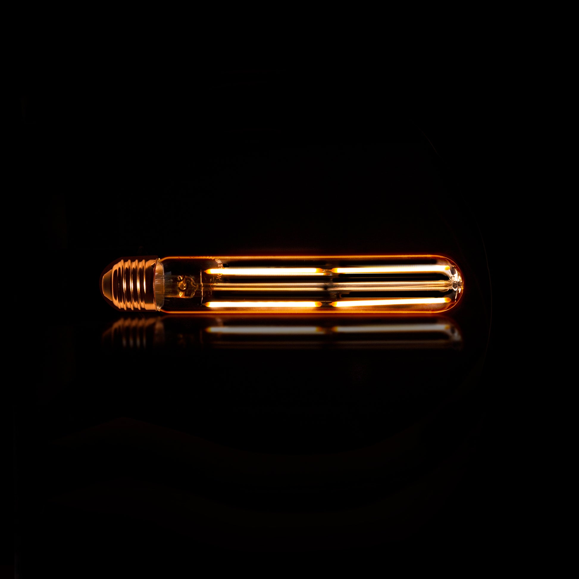 Lichtbron LED [T32-L185] filament buis 18 5cm / Amber glas – afbeelding 2