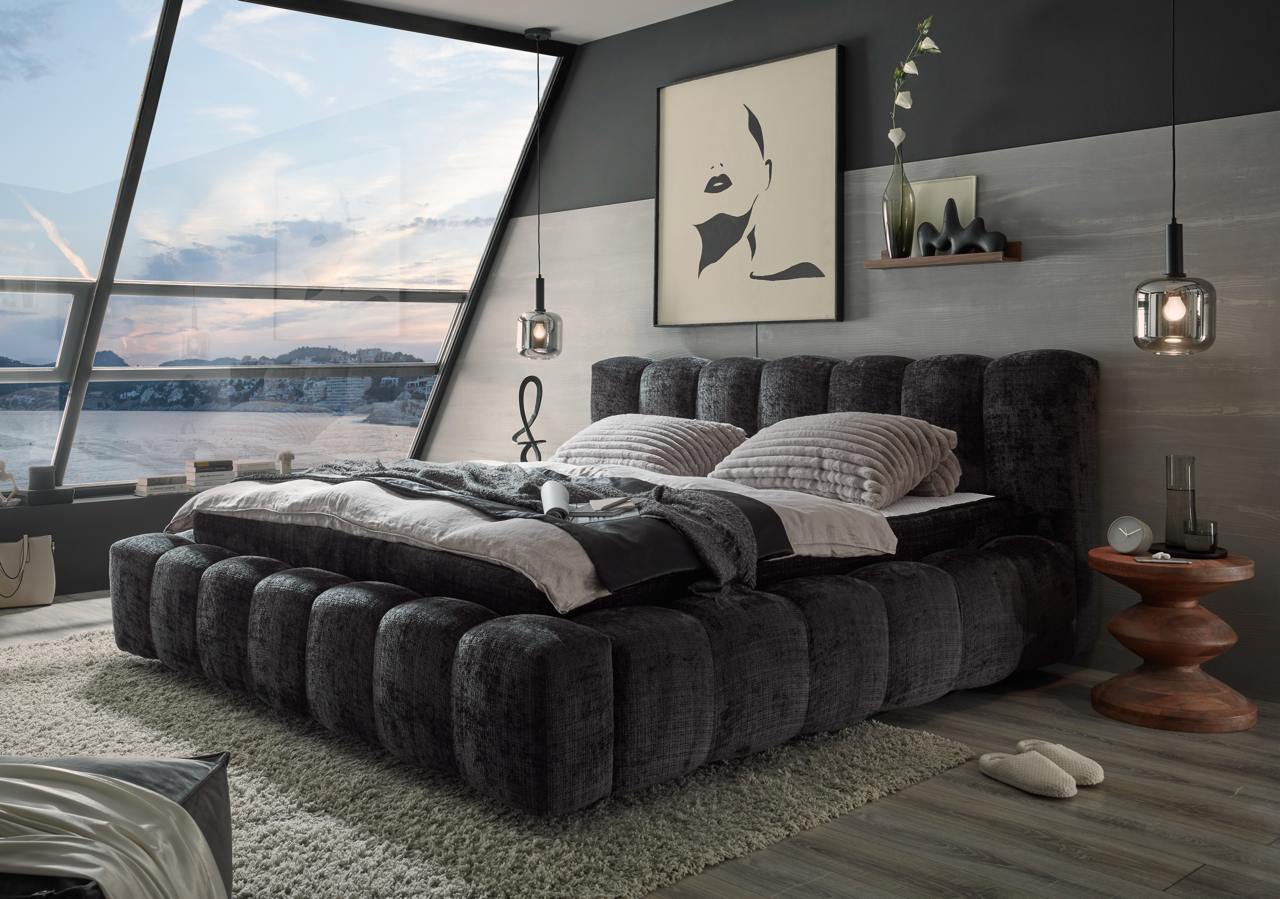 Luxe bed Bentley - Antraciet