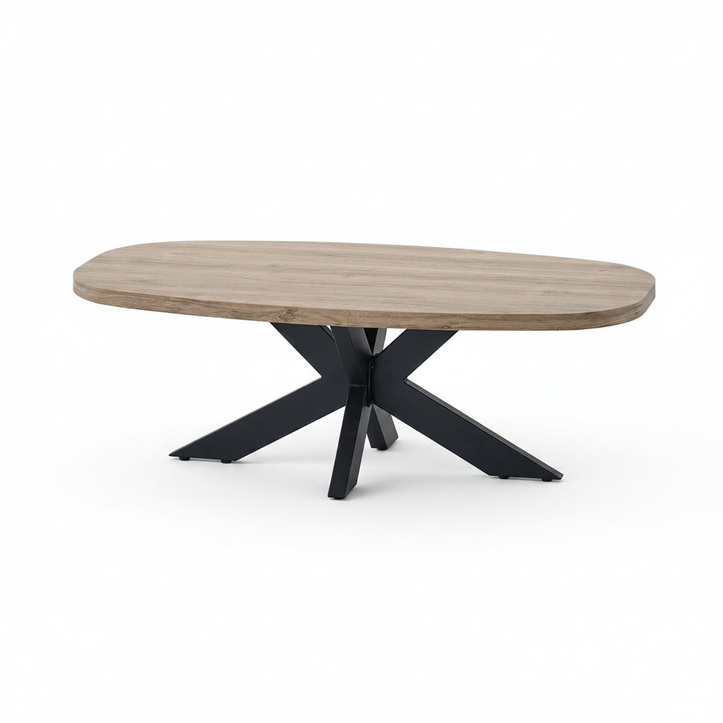 Bernard salontafel ovaal 130cm– Deens design met stervoet