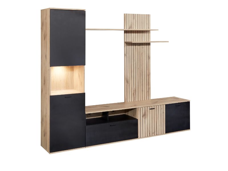 TV-wand Silver