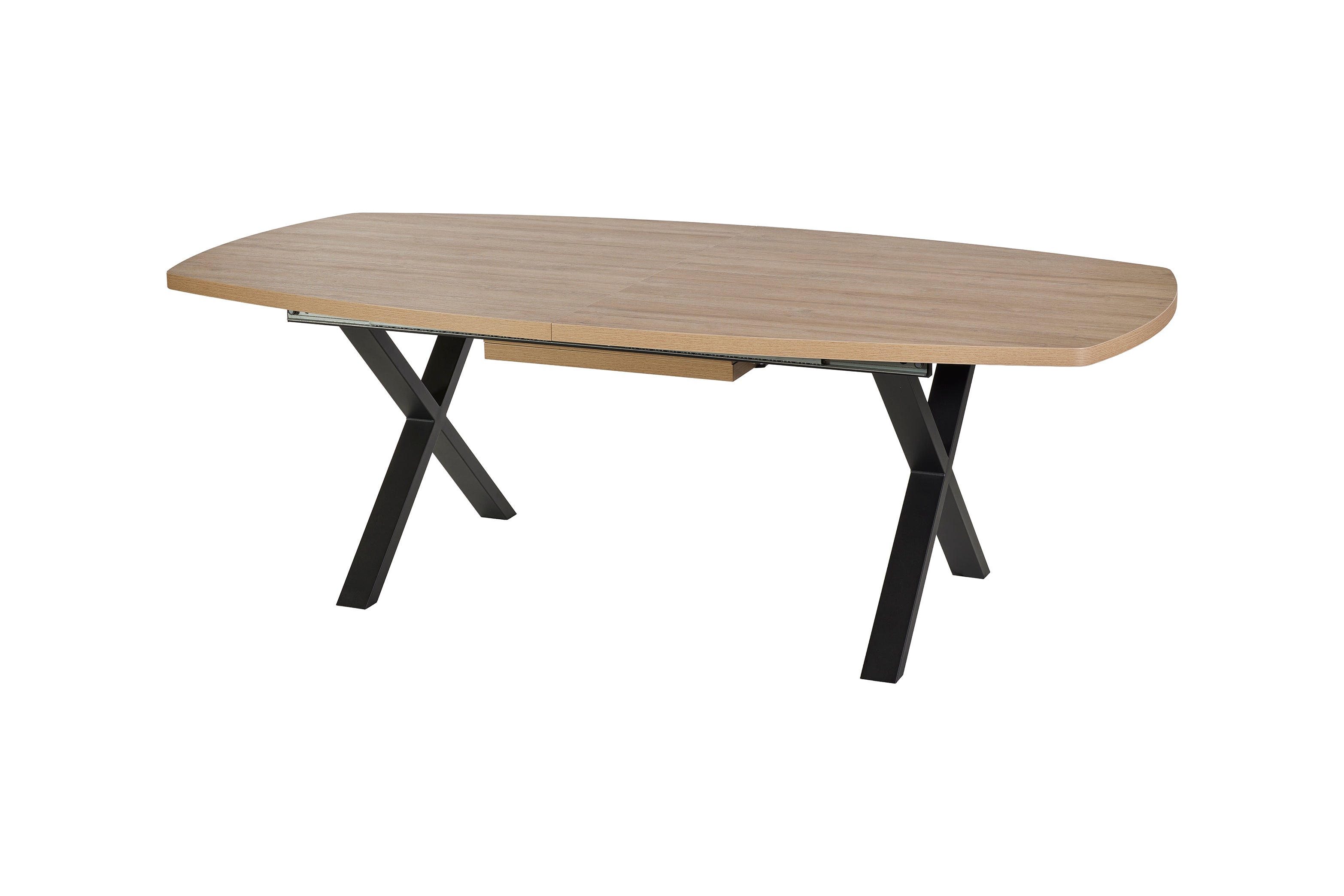 Uitschuifbare ovale eettafel TF2415