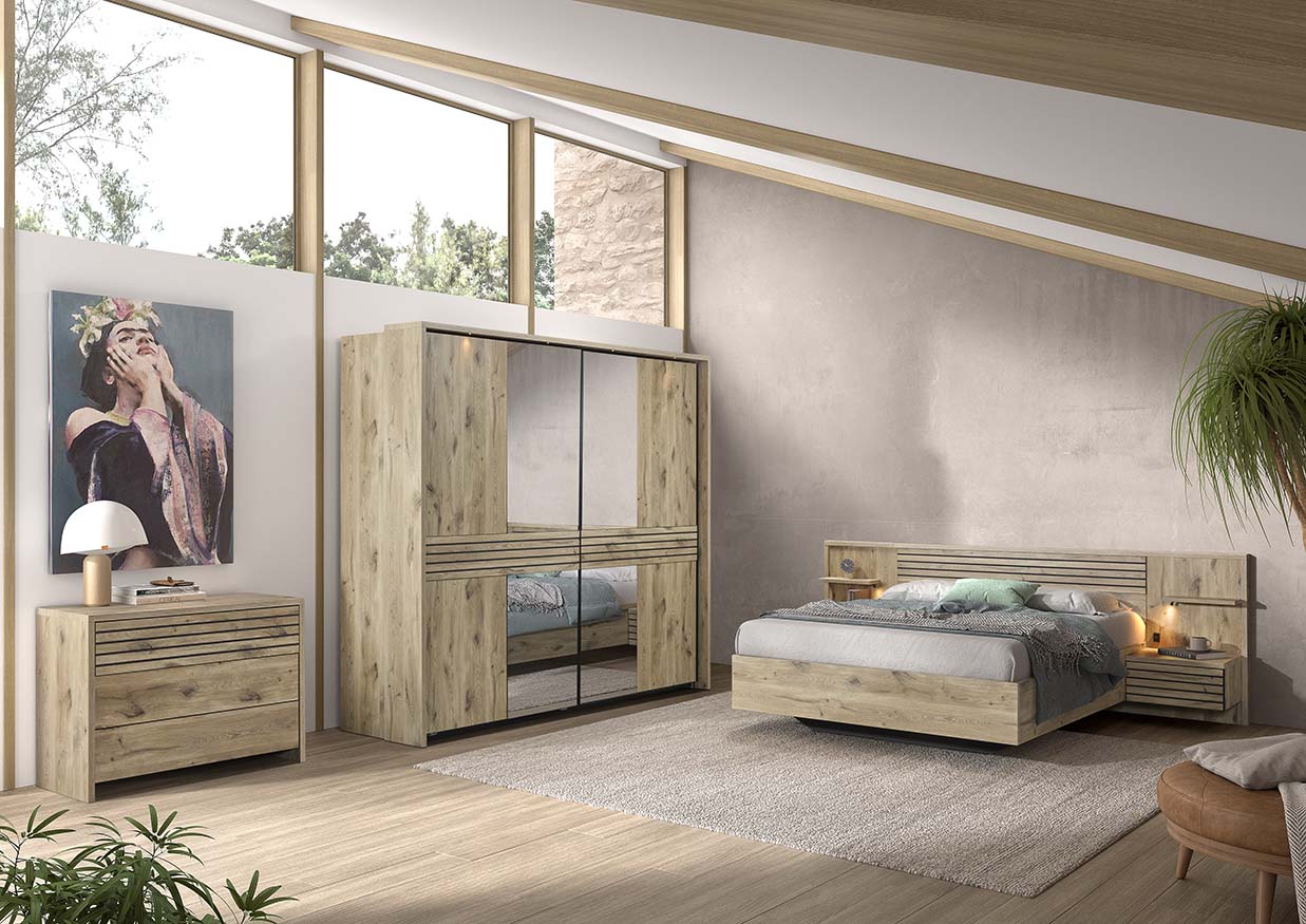 Bed met 2 nachttafels Tanya