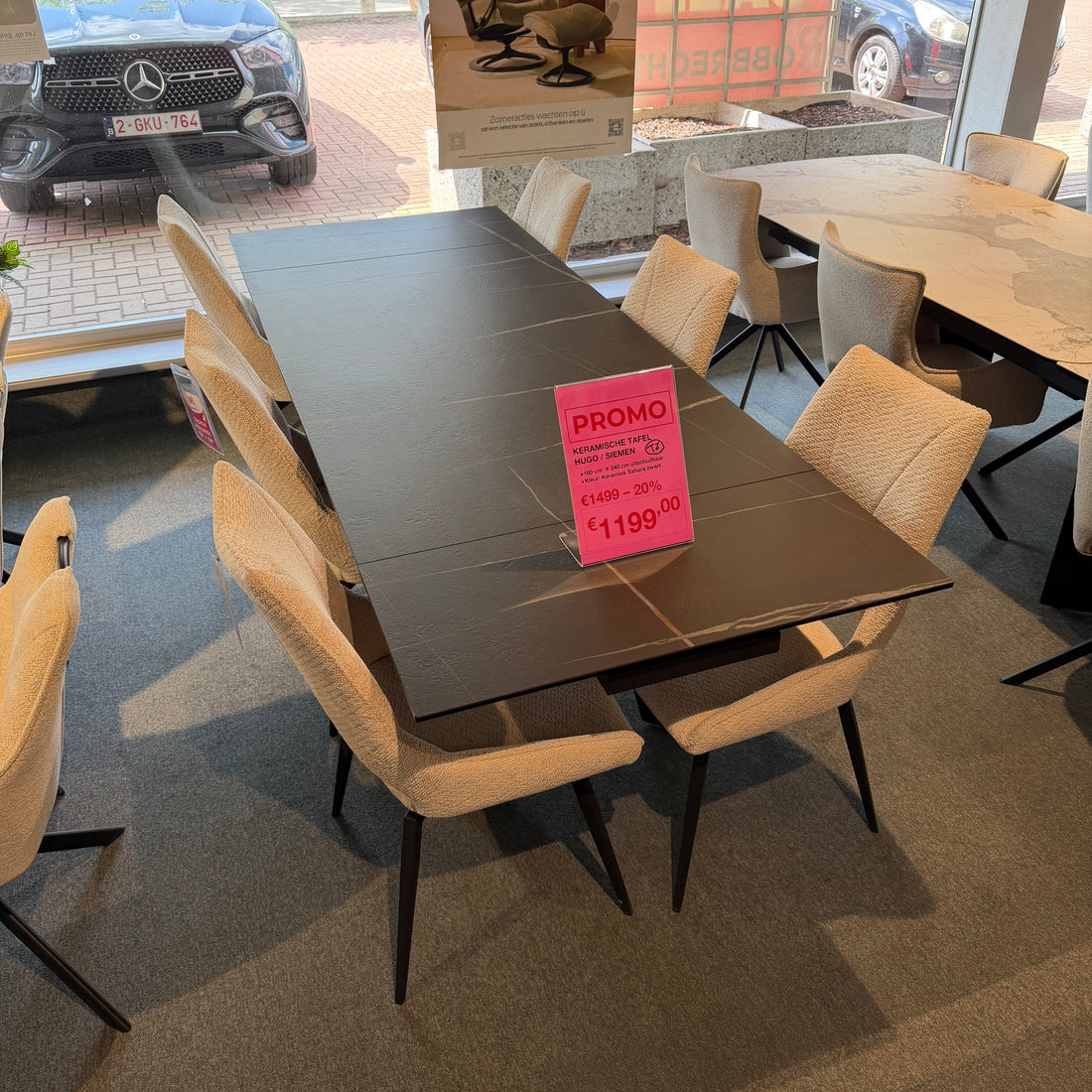 Keramische tafel Hugo
