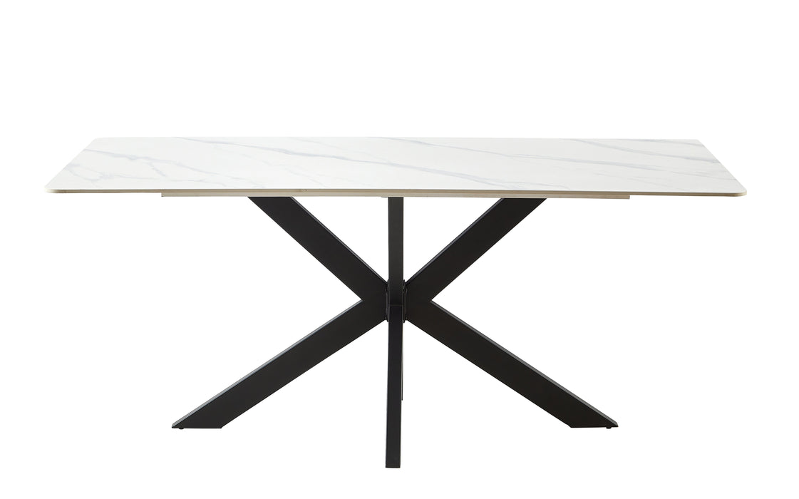 Keramisch tafel 180cm - carrara white