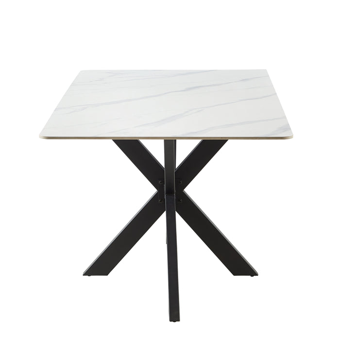 Keramisch tafel 180cm - carrara white