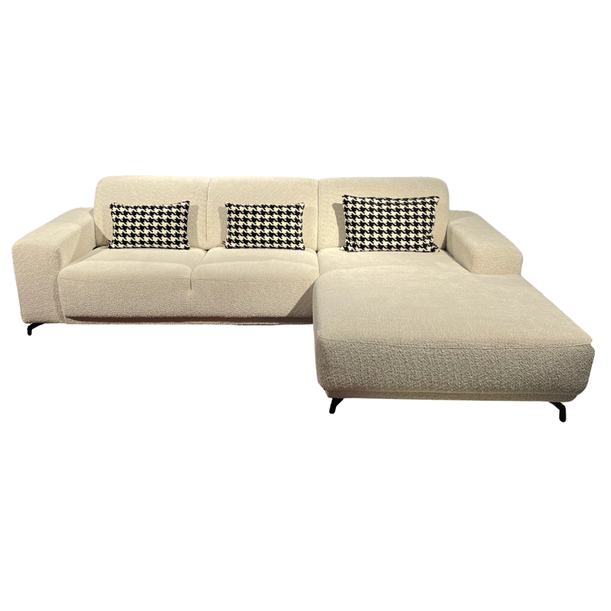 Hoeksalon Stam - Lichte bouclé