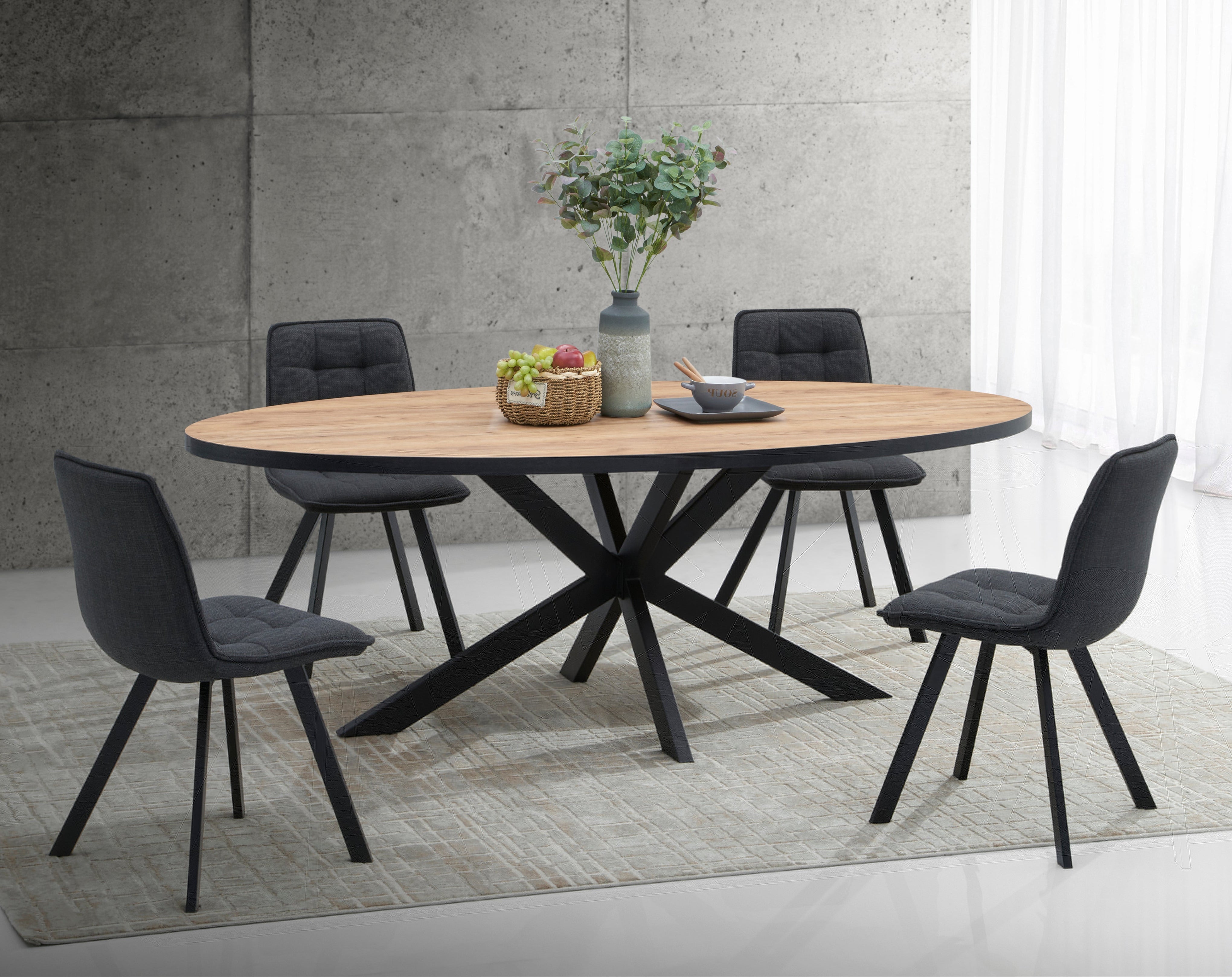 Ovale tafel Elio 220cm