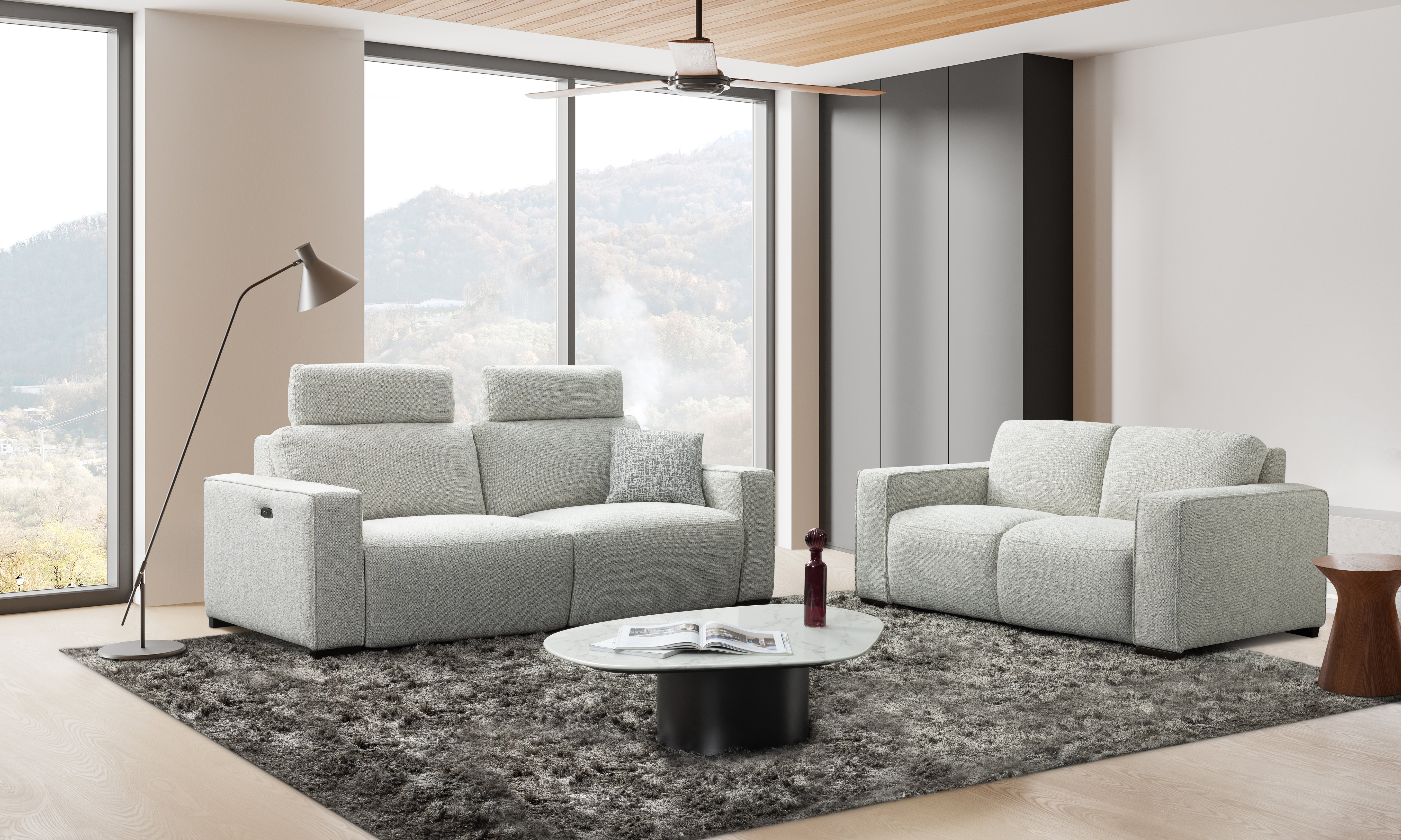 Salon Joris 3-zit met 2 relaxen + vaste 2-zit