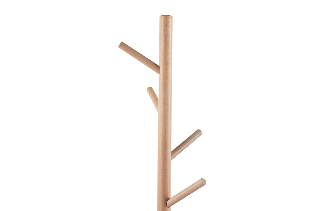 Kapstok 'Viola' Wit – breedte 37 cm, diepte 37 cm en hoogte 172 cm – aanzicht 4