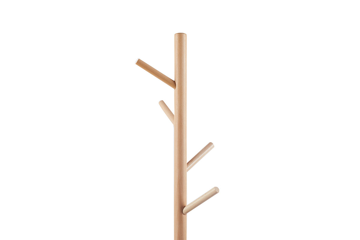 Kapstok 'Viola' Mat zwart – breedte 37 cm, diepte 37 cm en hoogte 172 cm – aanzicht 4