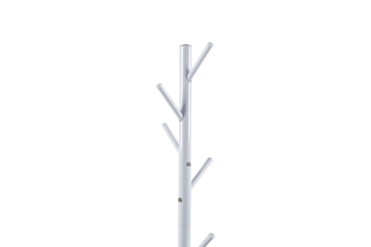 Kapstok 'Kassie' Wit – breedte 48 cm, diepte 48 cm en hoogte 174 cm – aanzicht 4