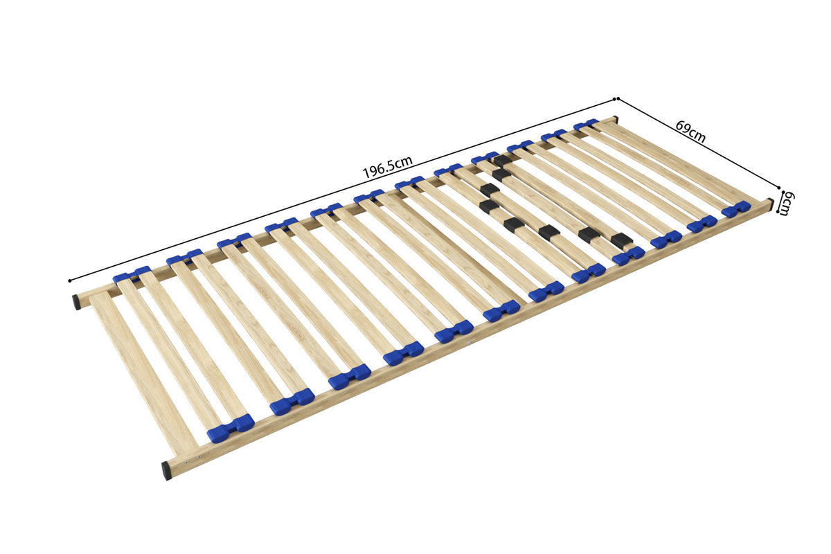 Lattenbodem 'Ruby' 70x200 – ligformaat: 70 x 200 cm. hoogte: 7 cm – aanzicht 5