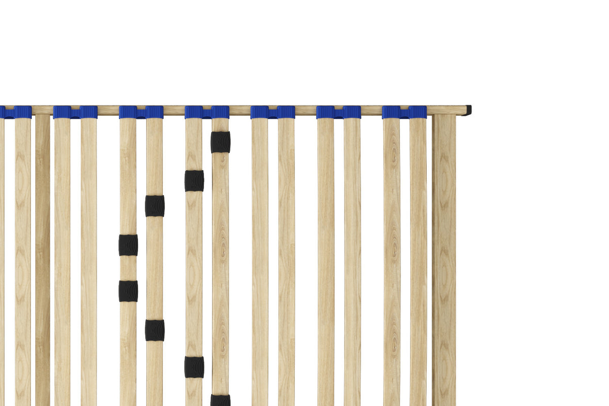 Lattenbodem 'Ruby' 80x200 – ligformaat: 80 x 200 cm. hoogte: 7 cm – aanzicht 3