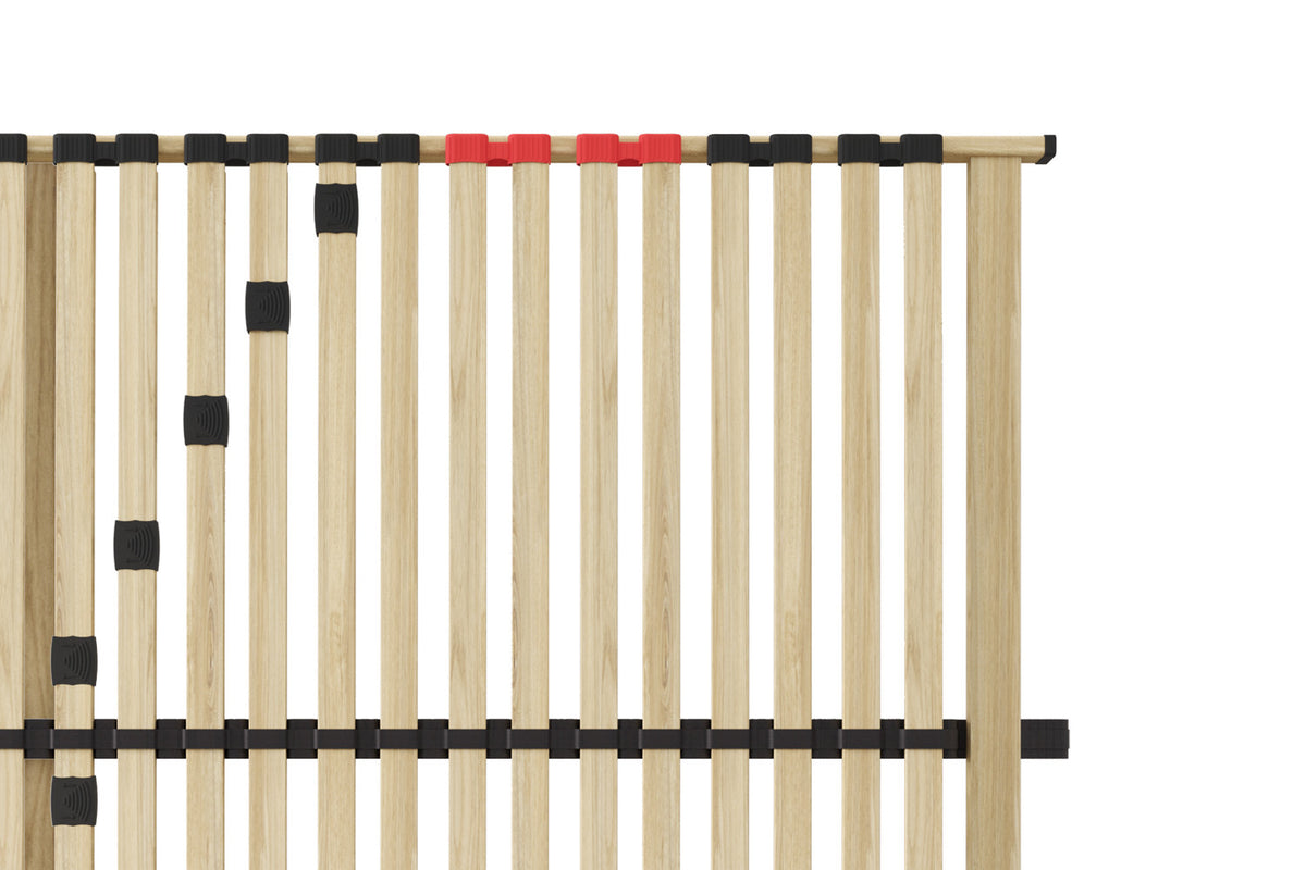 Lattenbodem 'Zittaro' 120x200 – ligformaat: 120 x 200 cm. hoogte: 7 cm – aanzicht 3