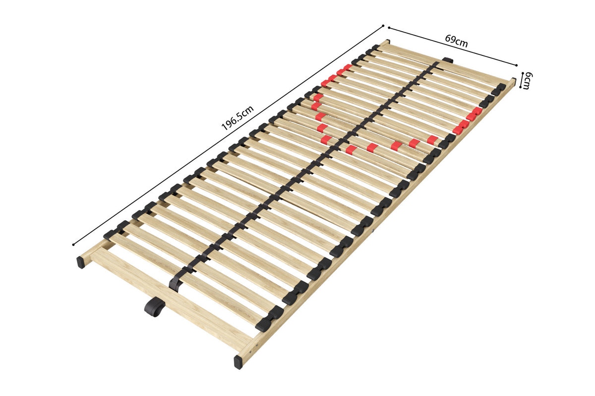 Lattenbodem 'Zittaro' 70x200 – ligformaat: 70 x 200 cm. hoogte: 7 cm – aanzicht 5