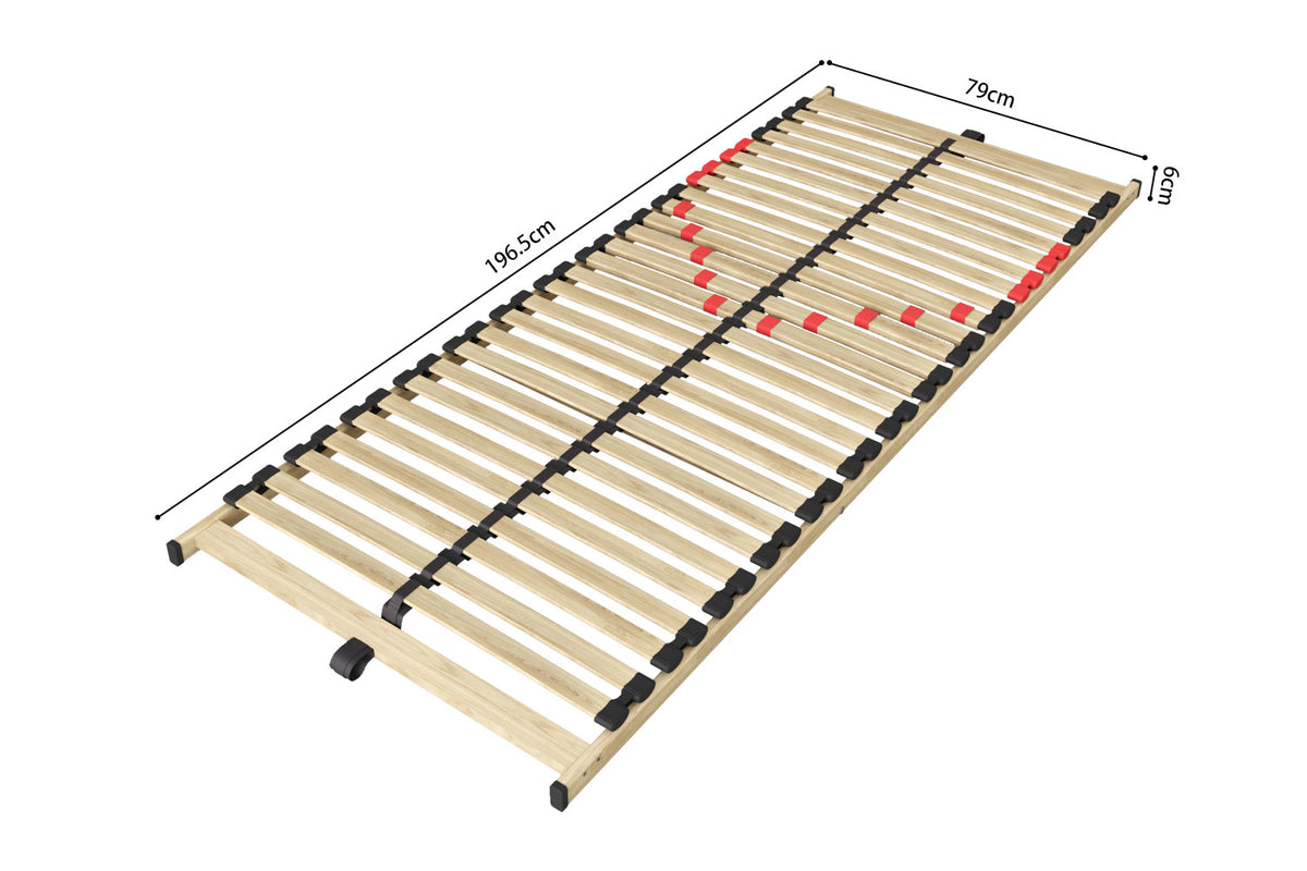 Lattenbodem 'Zittaro' 80x200 – ligformaat: 80 x 200 cm. hoogte: 7 cm – aanzicht 5