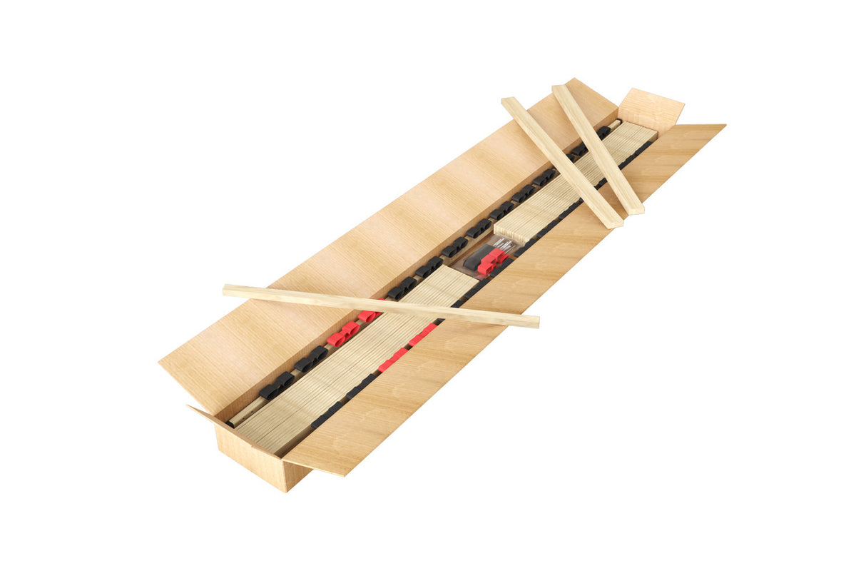 Lattenbodem 'Zittaro' 90x190 - KIT – ligformaat: 90 x 190 cm. hoogte: 7 cm – aanzicht 2