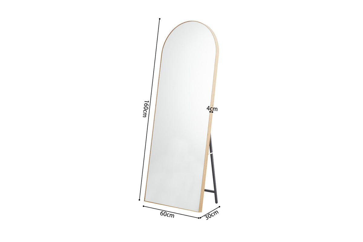 Spiegel 'Rosalie' 160x60 Oude eik – breedte 60 cm en hoogte 160 cm – aanzicht 6