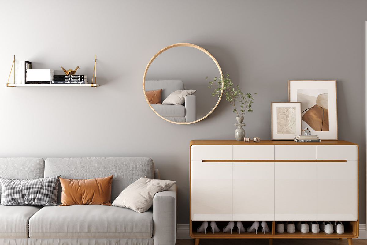 Spiegel 'Ria' 80x80 Oude eik - afbeelding 2