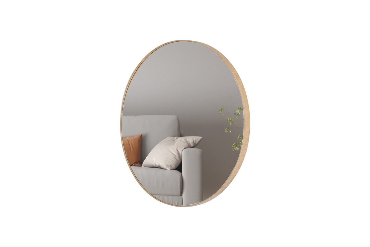 Spiegel 'Ria' 80x80 Oude eik – breedte 80 cm en hoogte 80 cm – aanzicht 4