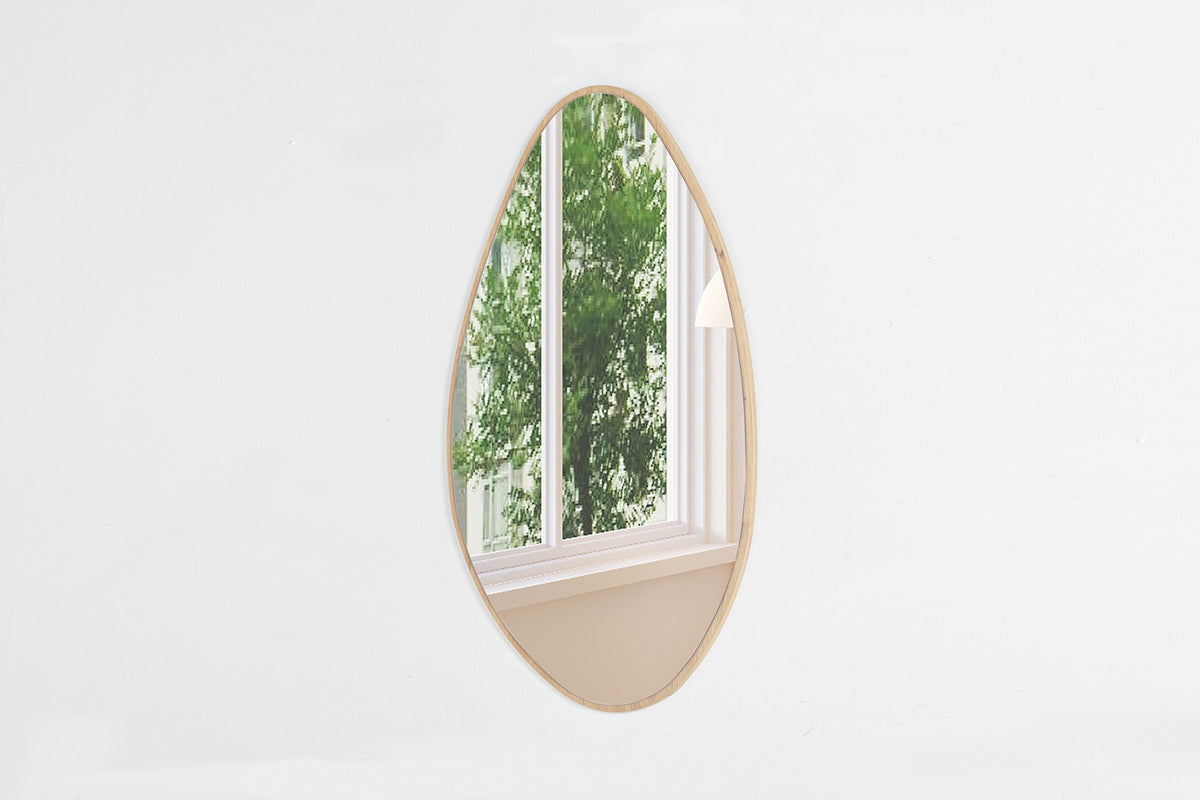 Spiegel 'Rana' 80x50 Oude eik – breedte 50 cm en hoogte 80 cm – aanzicht 4